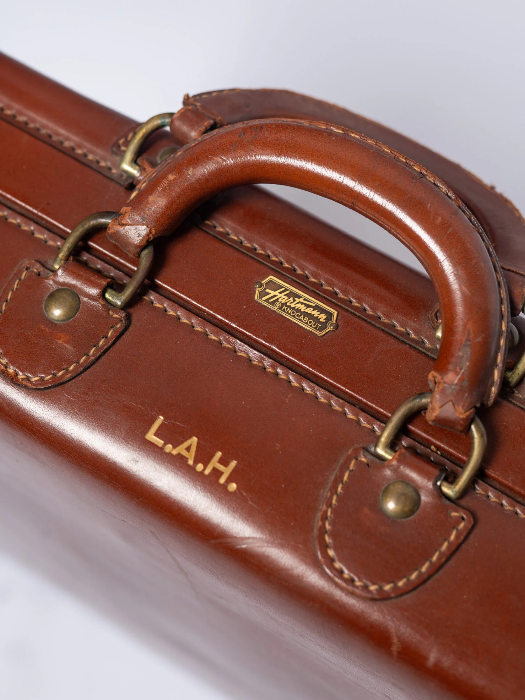 1950s ‘Hartmann’ leather suitcase