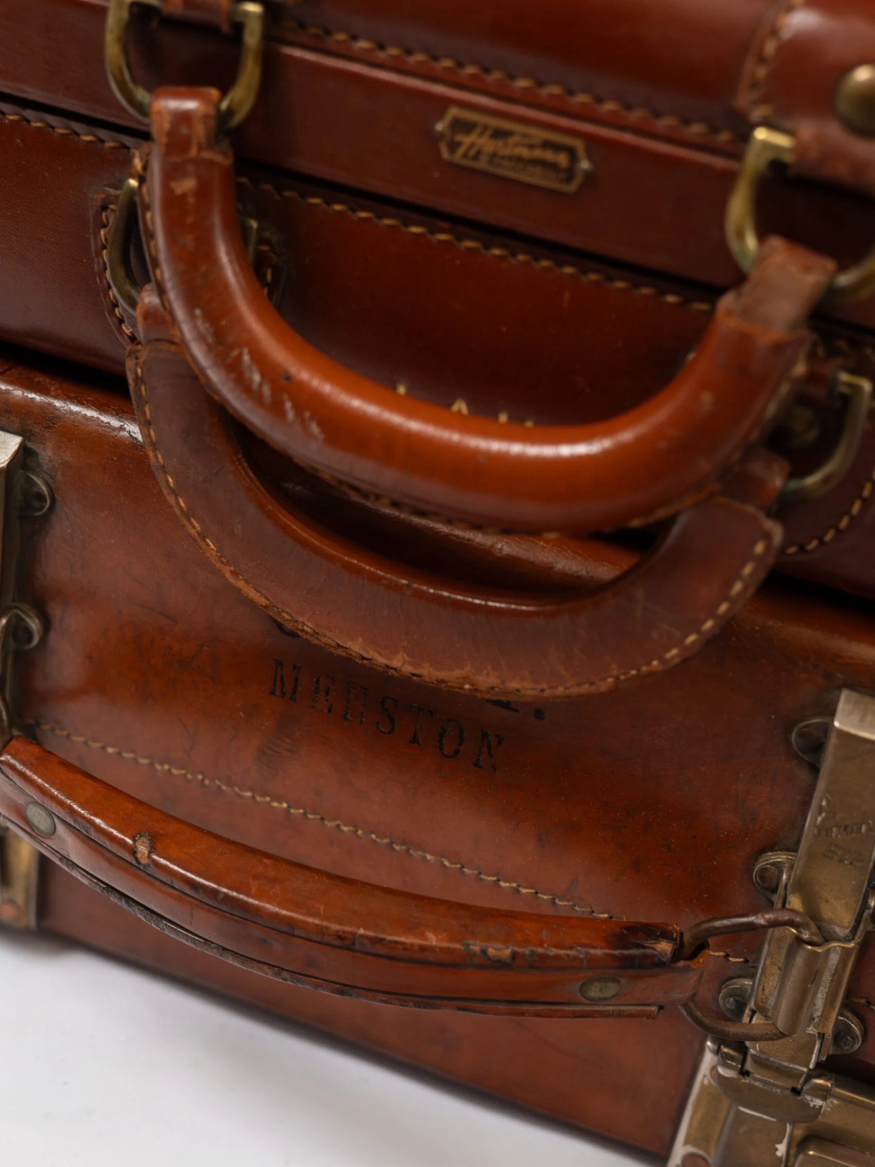 1950s ‘Hartmann’ leather suitcase