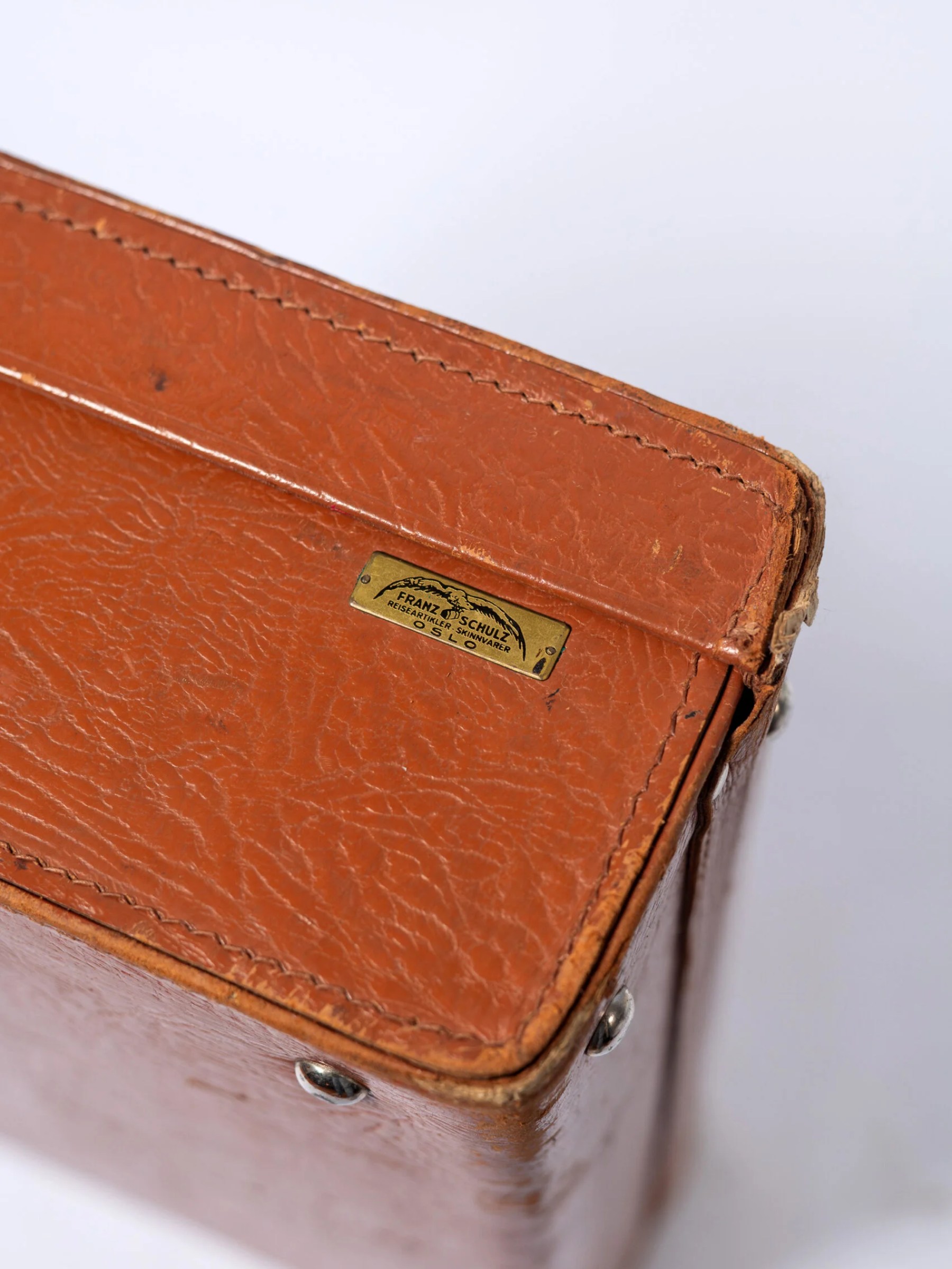 1950s ‘Franz Schulz’ leather suitcase