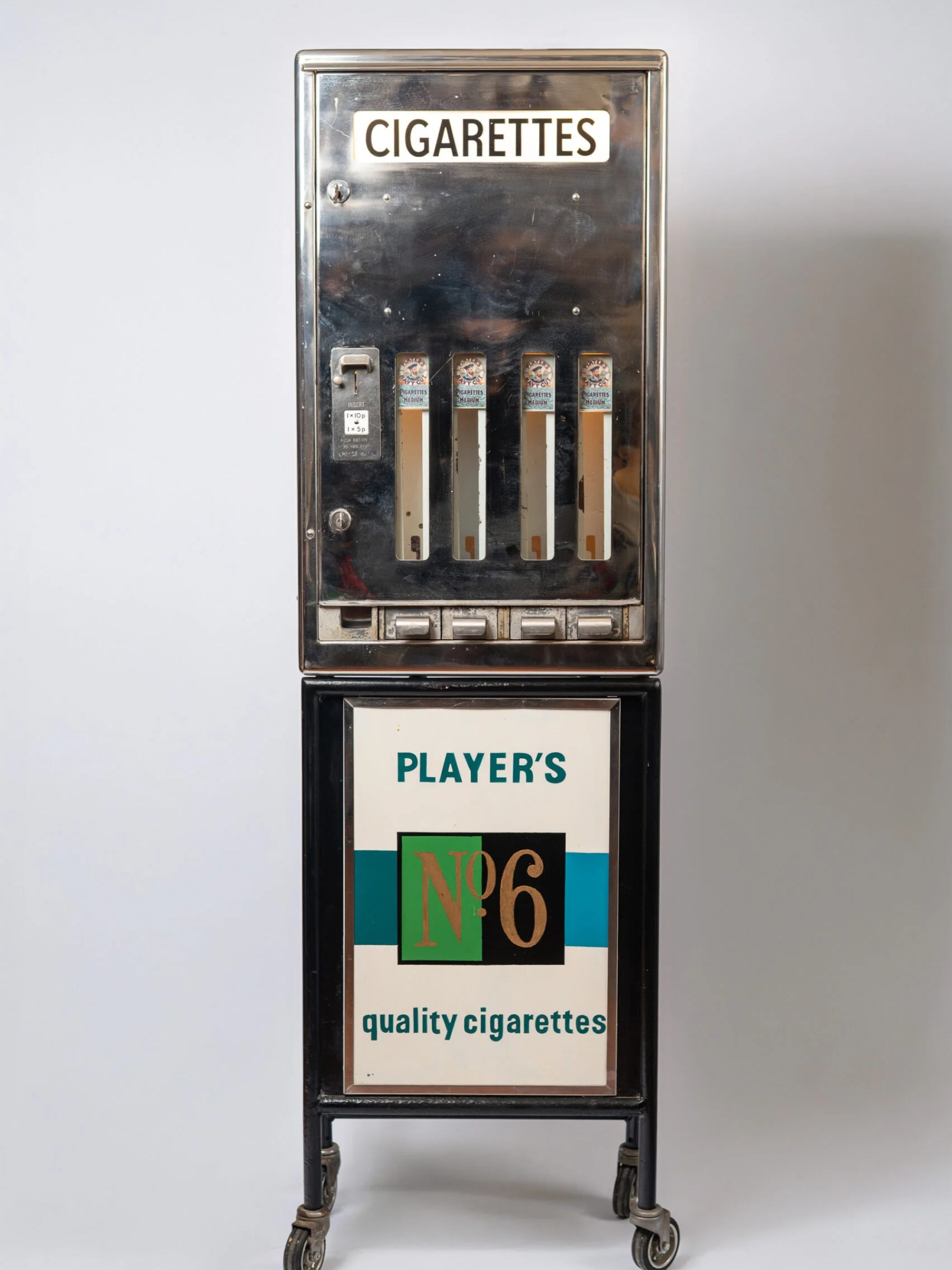 1950s MCM ‘Player’s’ coin-operated cigarette dispenser