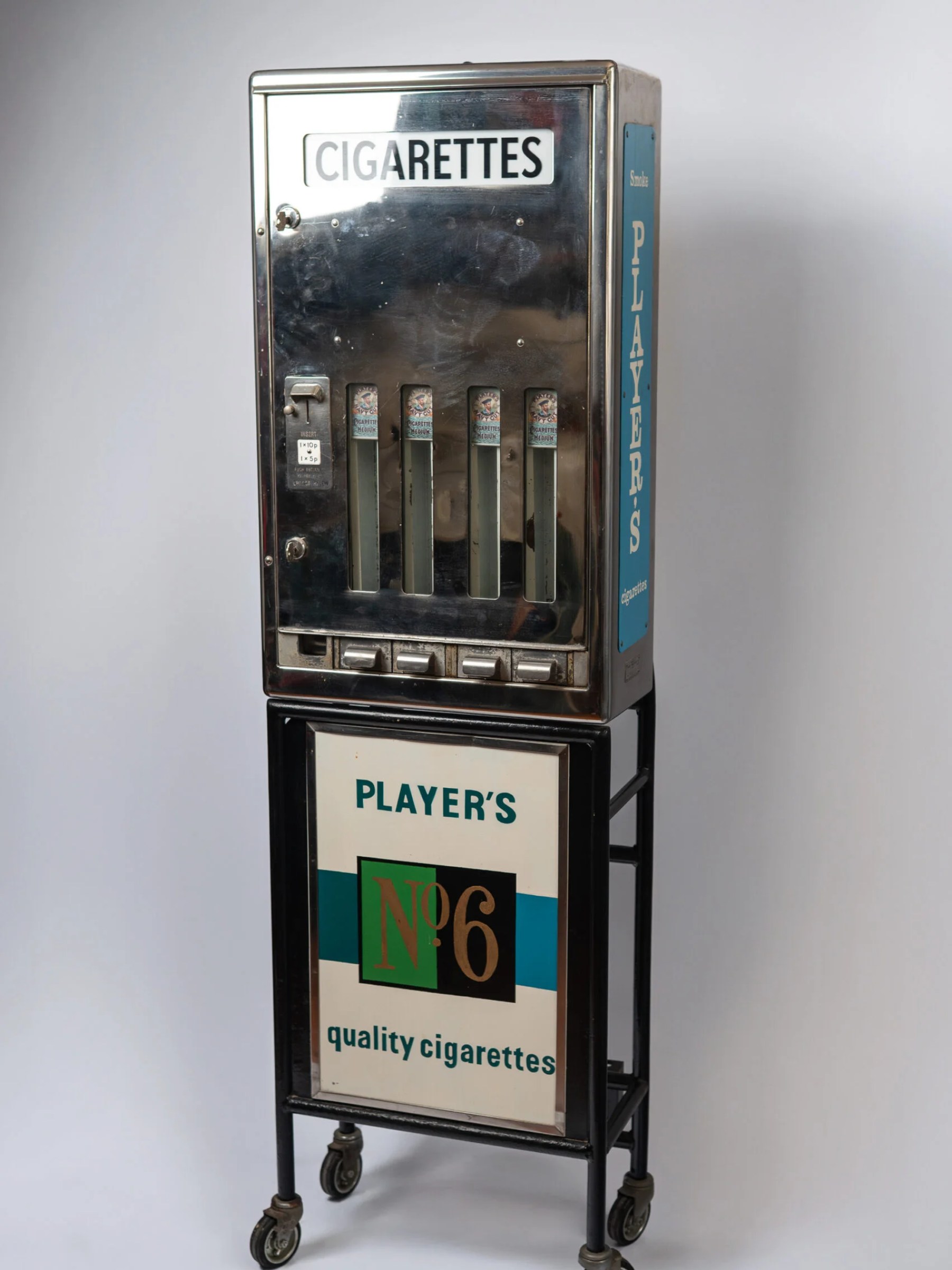 1950s MCM ‘Player’s’ coin-operated cigarette dispenser