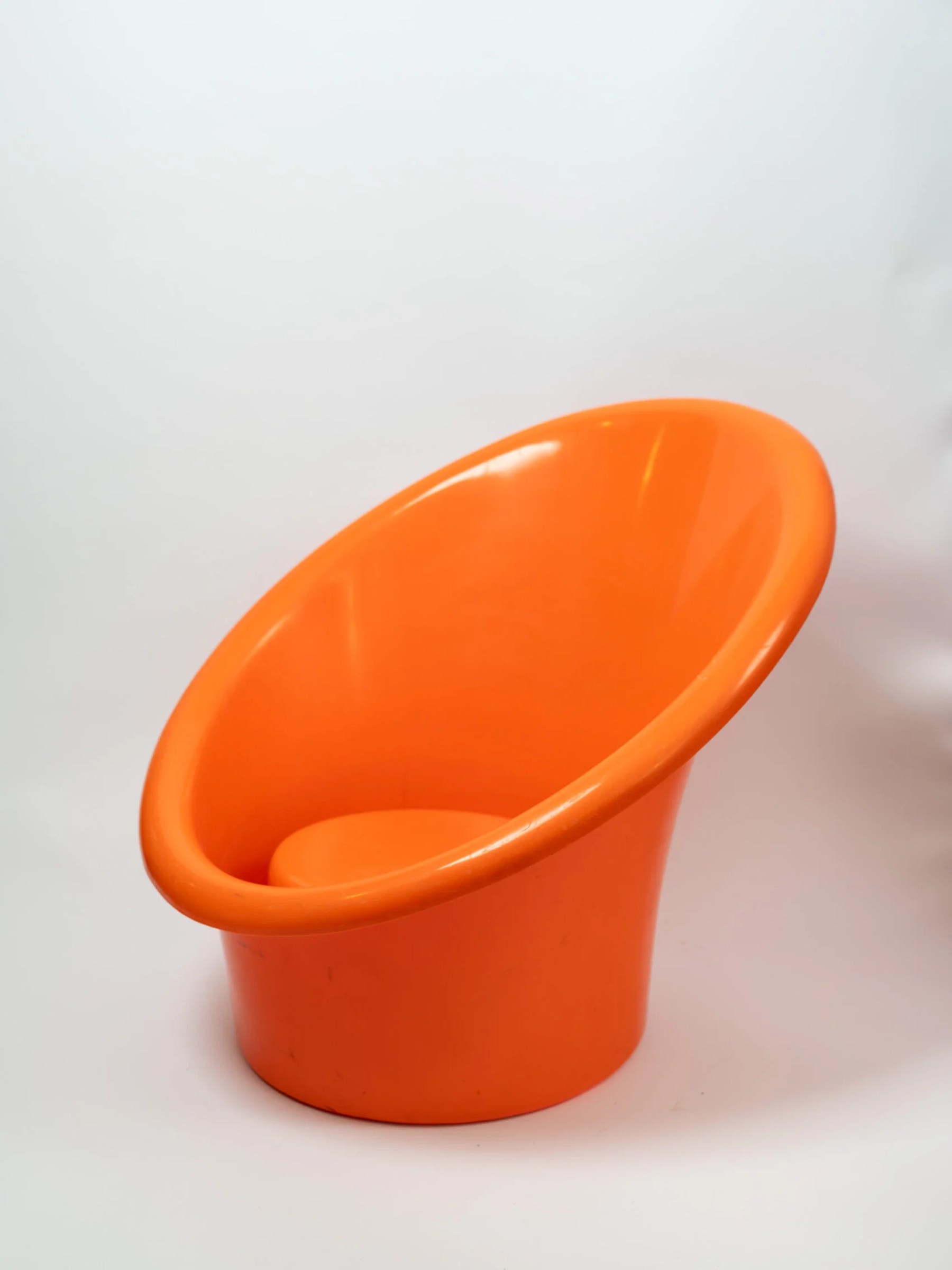 1974 ‘Skopa’ orange armchair designed by Ole Gjerløv-Knudsen & Torben Lind for IKEA
