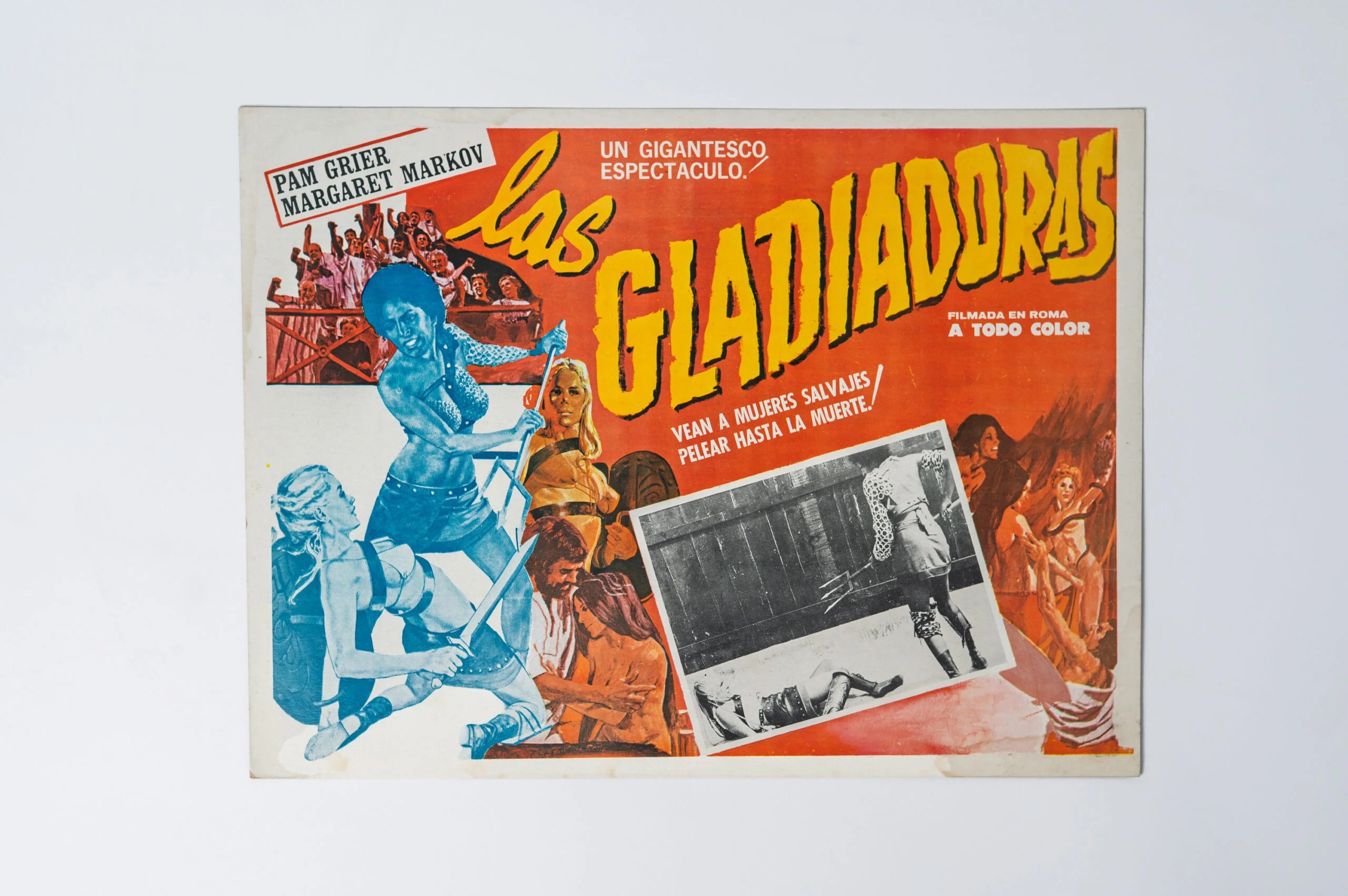 1974 ‘Naked Warriors’ by Joe D’ Amato sexploitation movie lobbie card