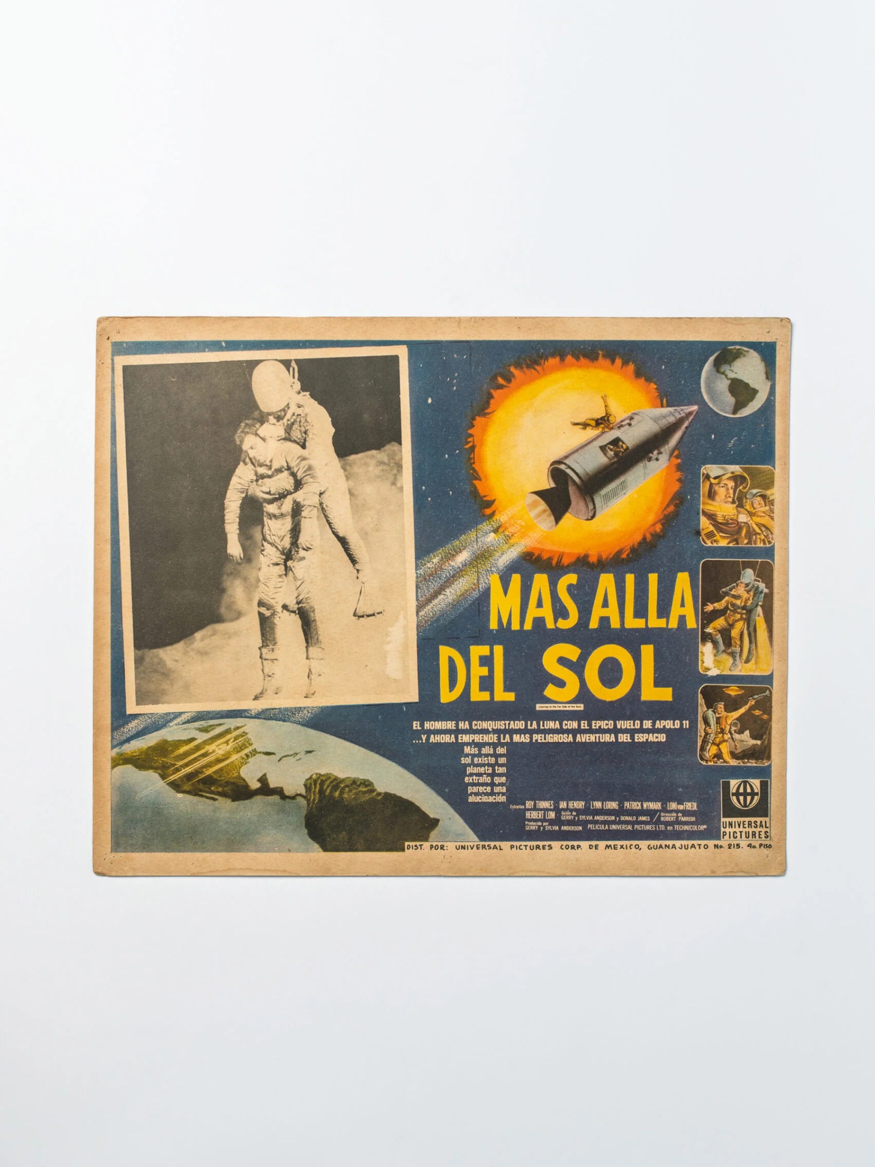 1969 space age ‘Journey To The Far Side Of The Sun’ Sci-Fi movie lobby card