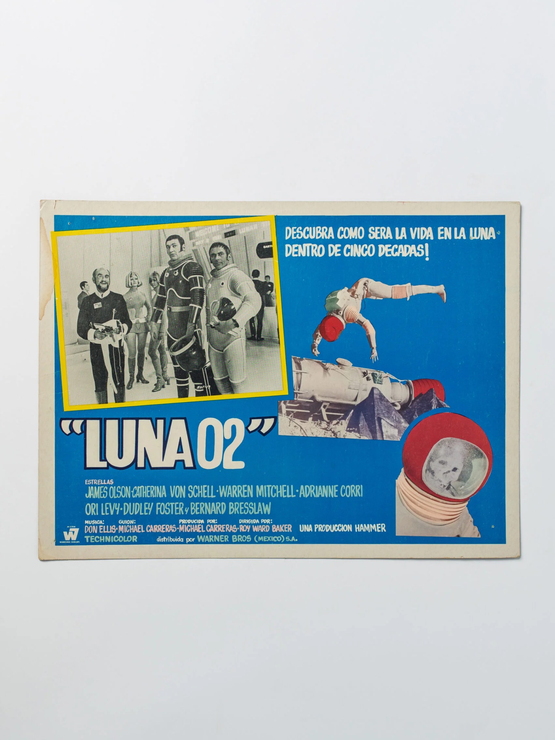 1969 space age ‘Moon Zero Two’ Sci-Fi movie lobby card