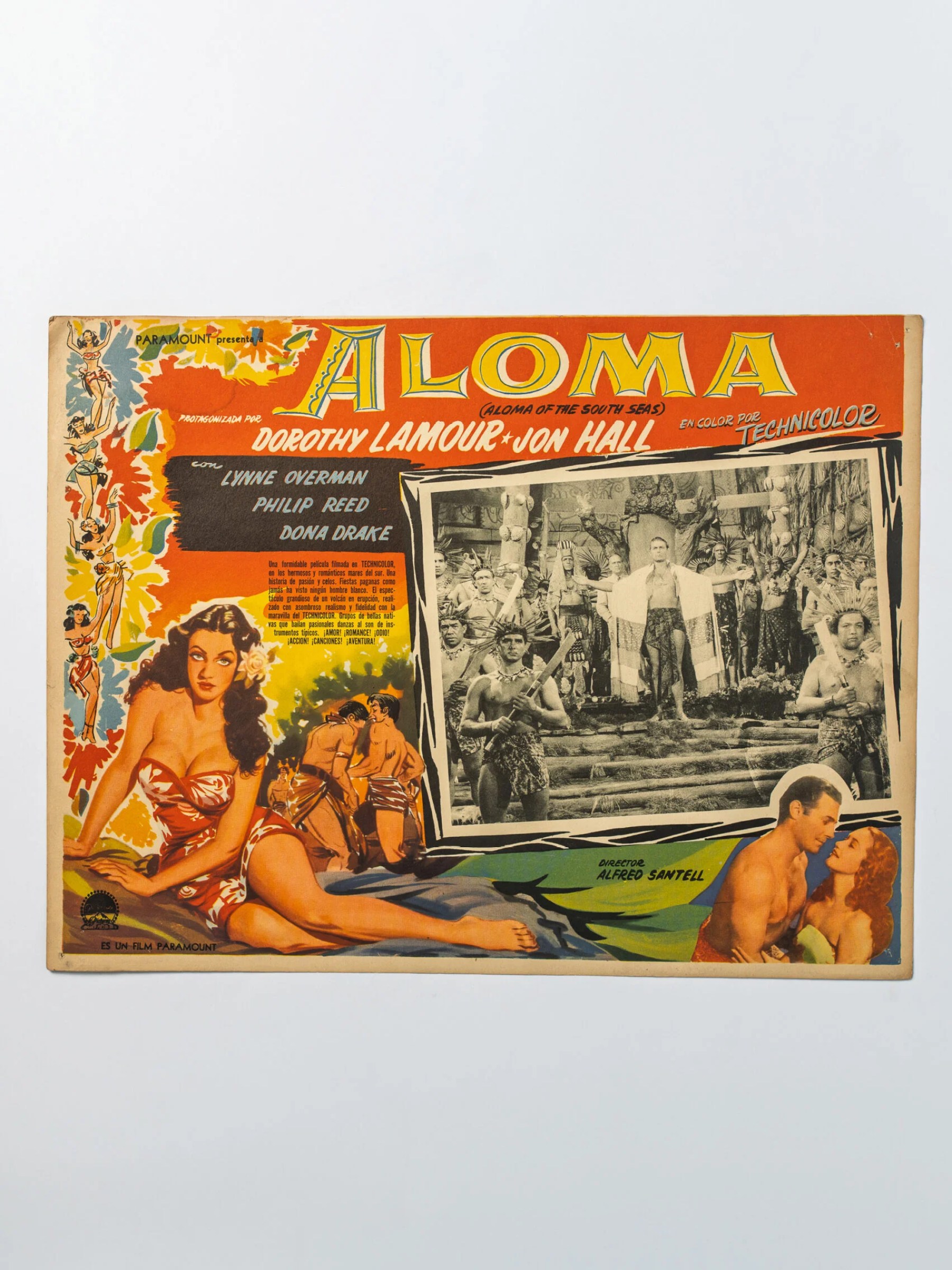 1941 ‘Aloma of the South Seas’ drama movie lobby card