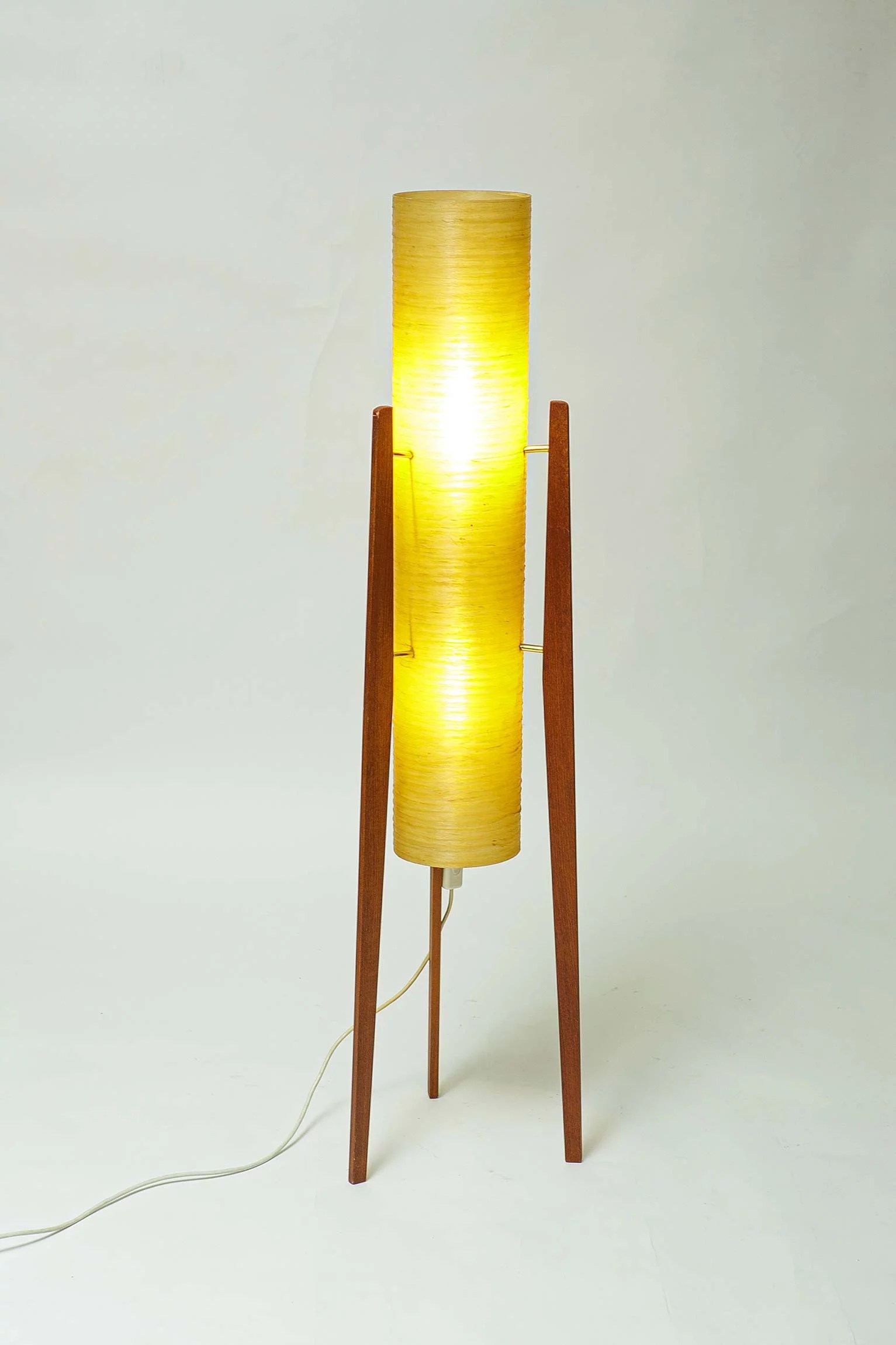 1960s yellow danish lamp