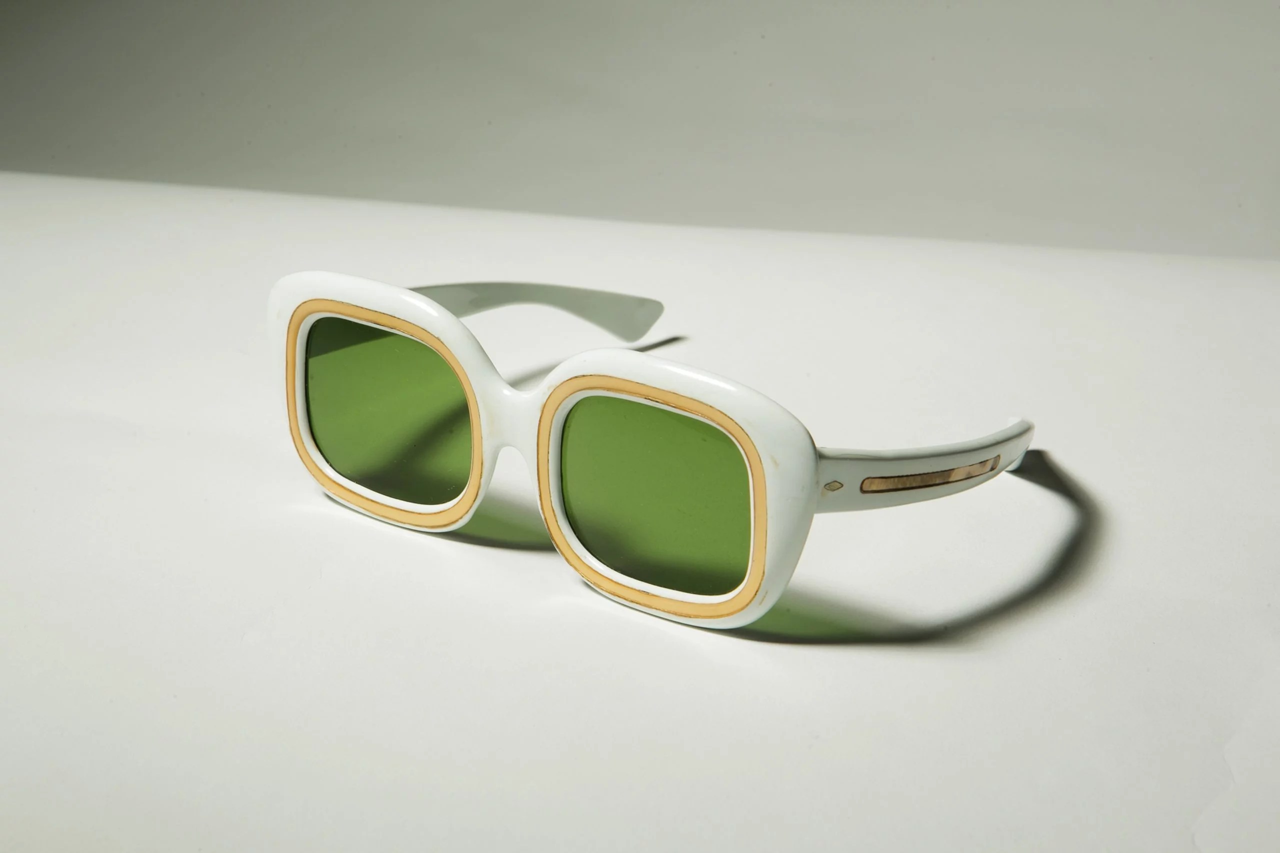 1960s ‘Mod’ sunglasses white frame