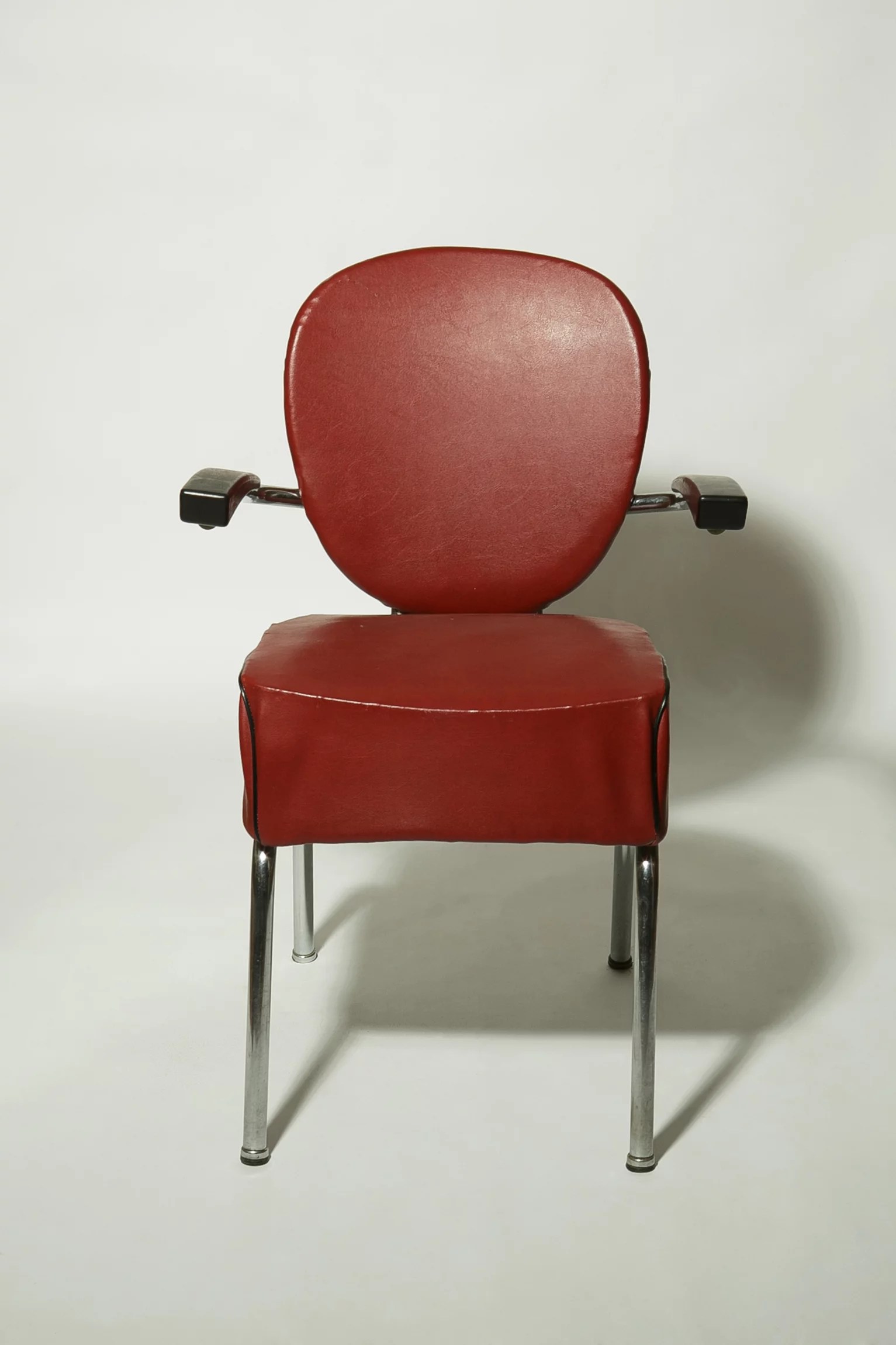 1950s german tubular steel bauhaus style armchair