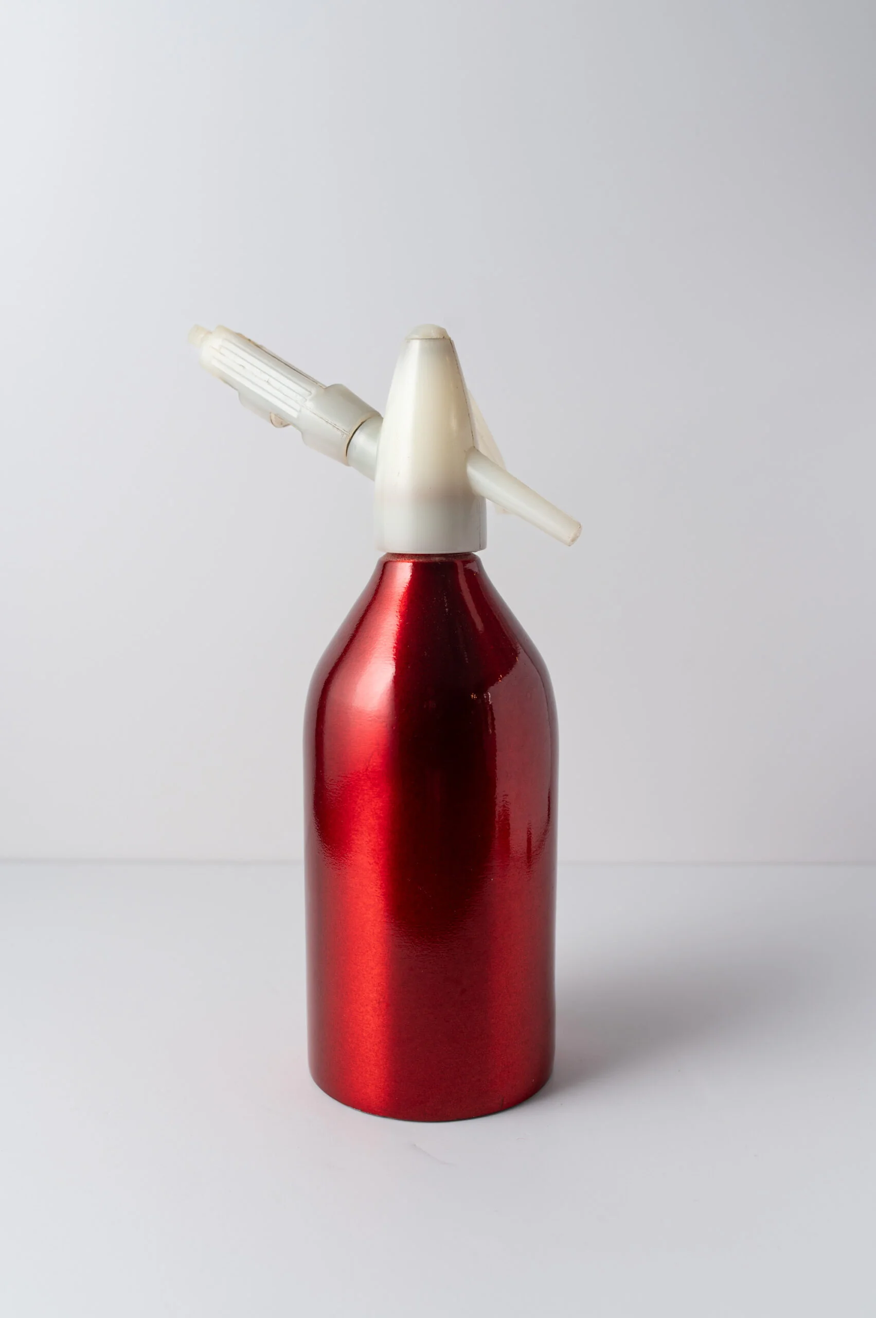 1970s cranberry red soda syphon