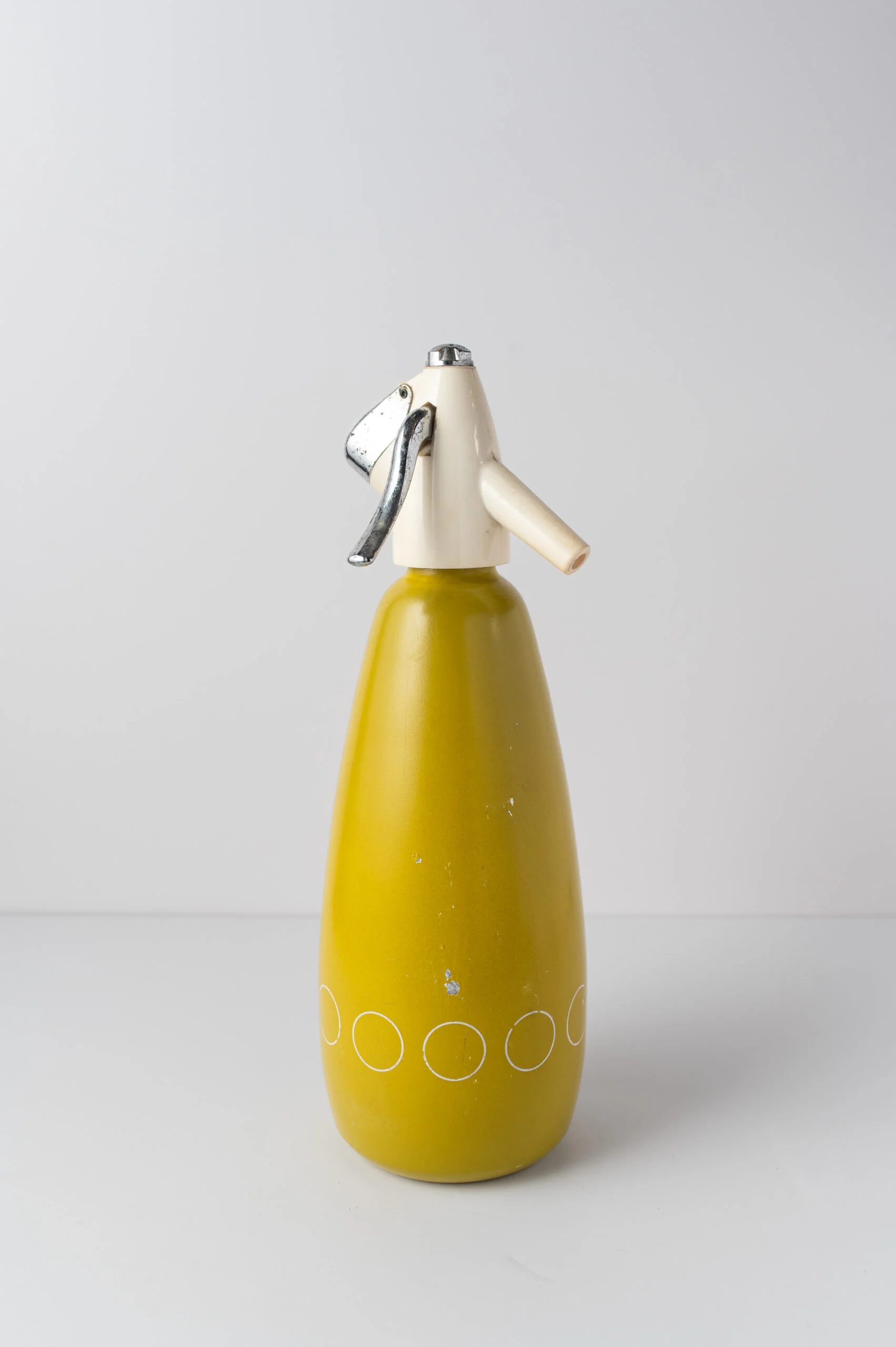 1970s lime green MCM atomic soda syphon