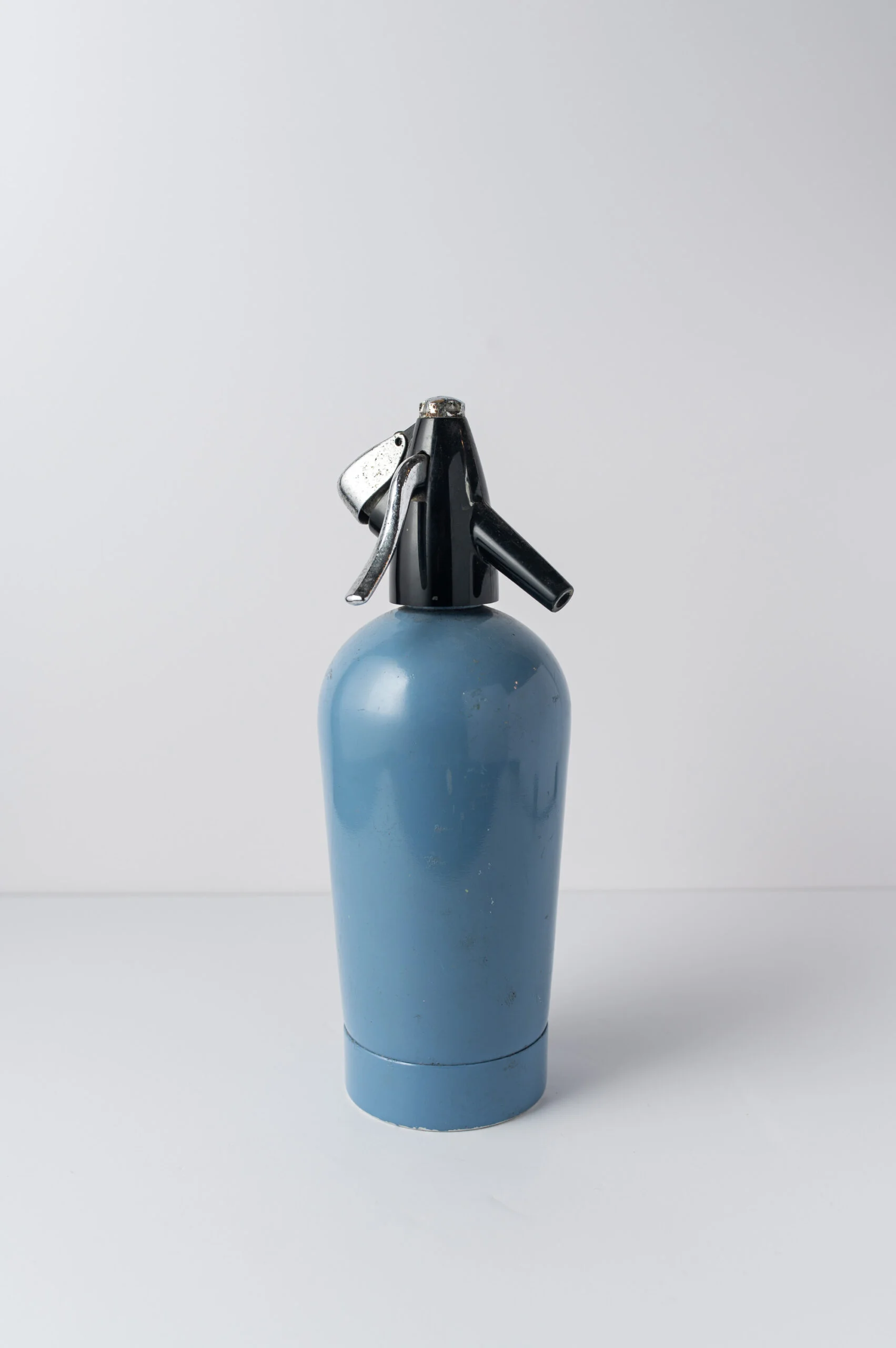 1970s sky blue soda syphon