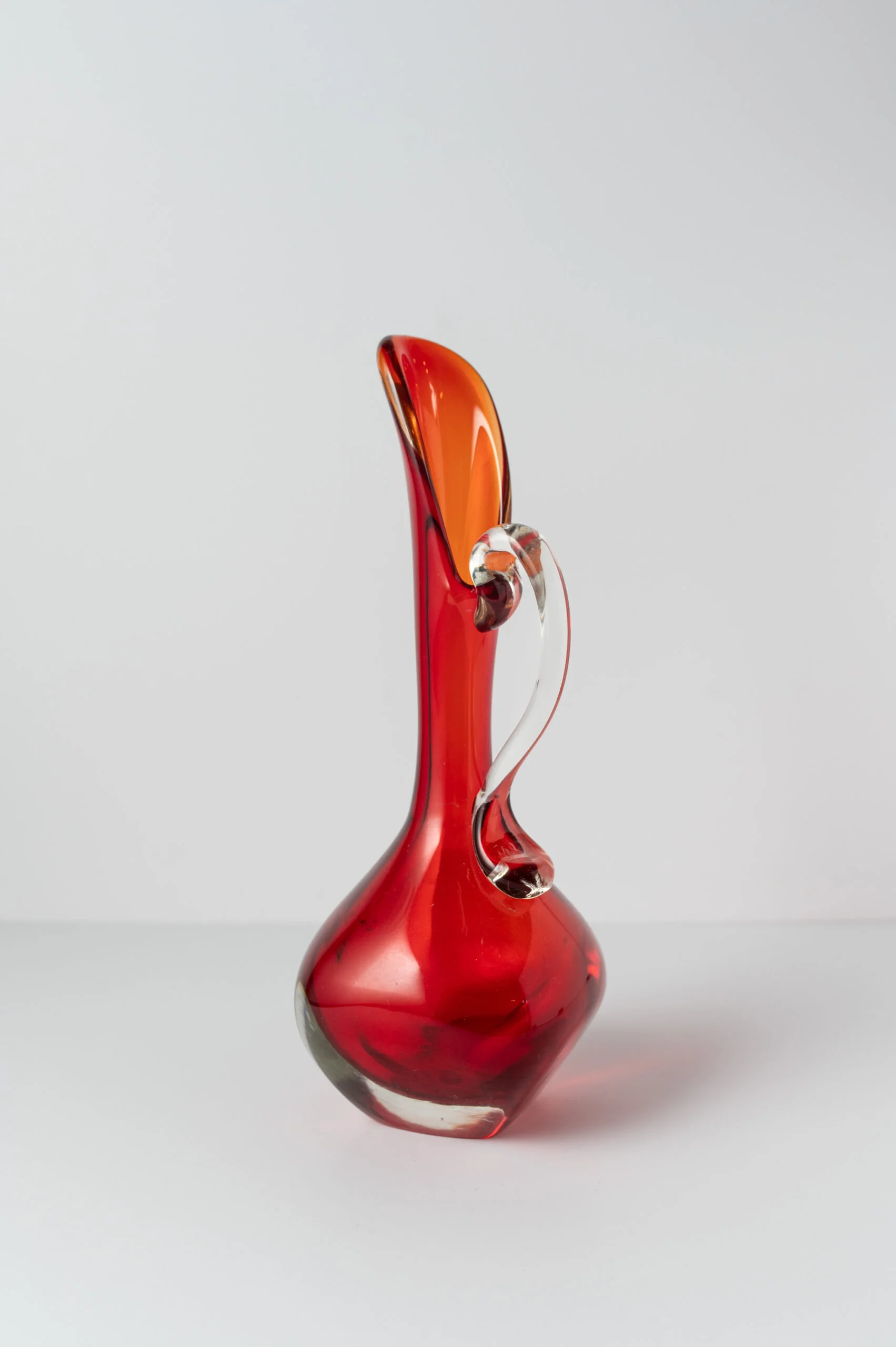 1960s ruby red Murano ‘Sommerso’ art vase