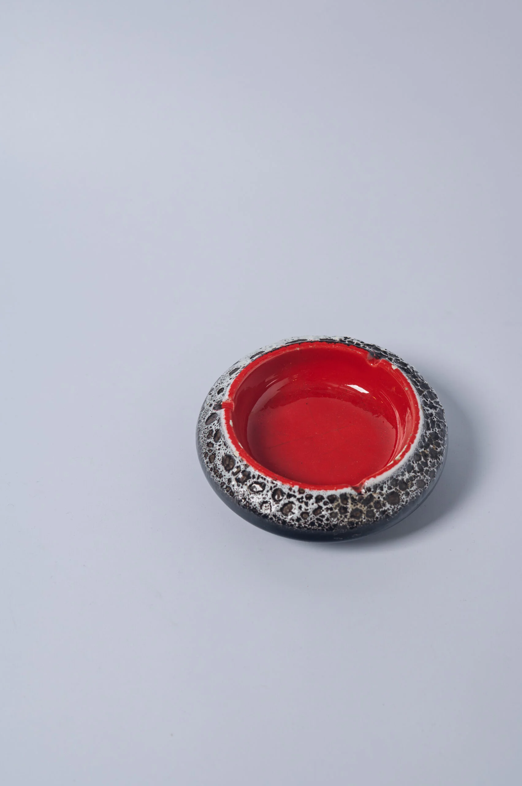1960s ‘Fat Lava’ glazed ceramic ashtray