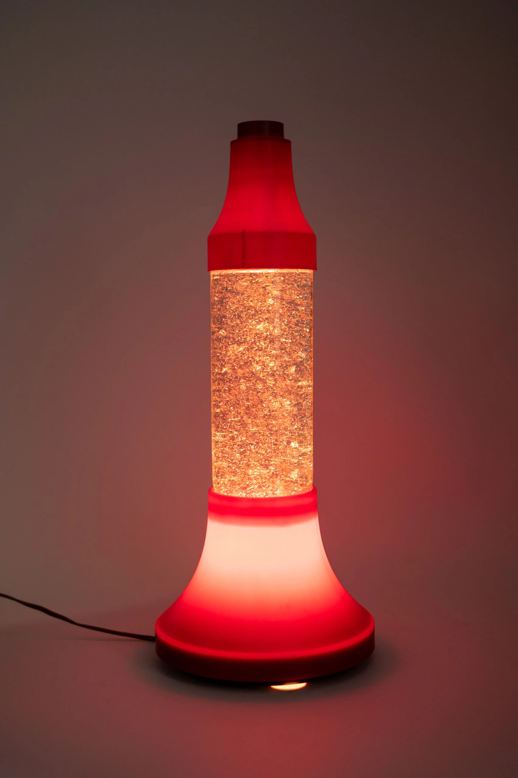1970s original space age glitter lamp