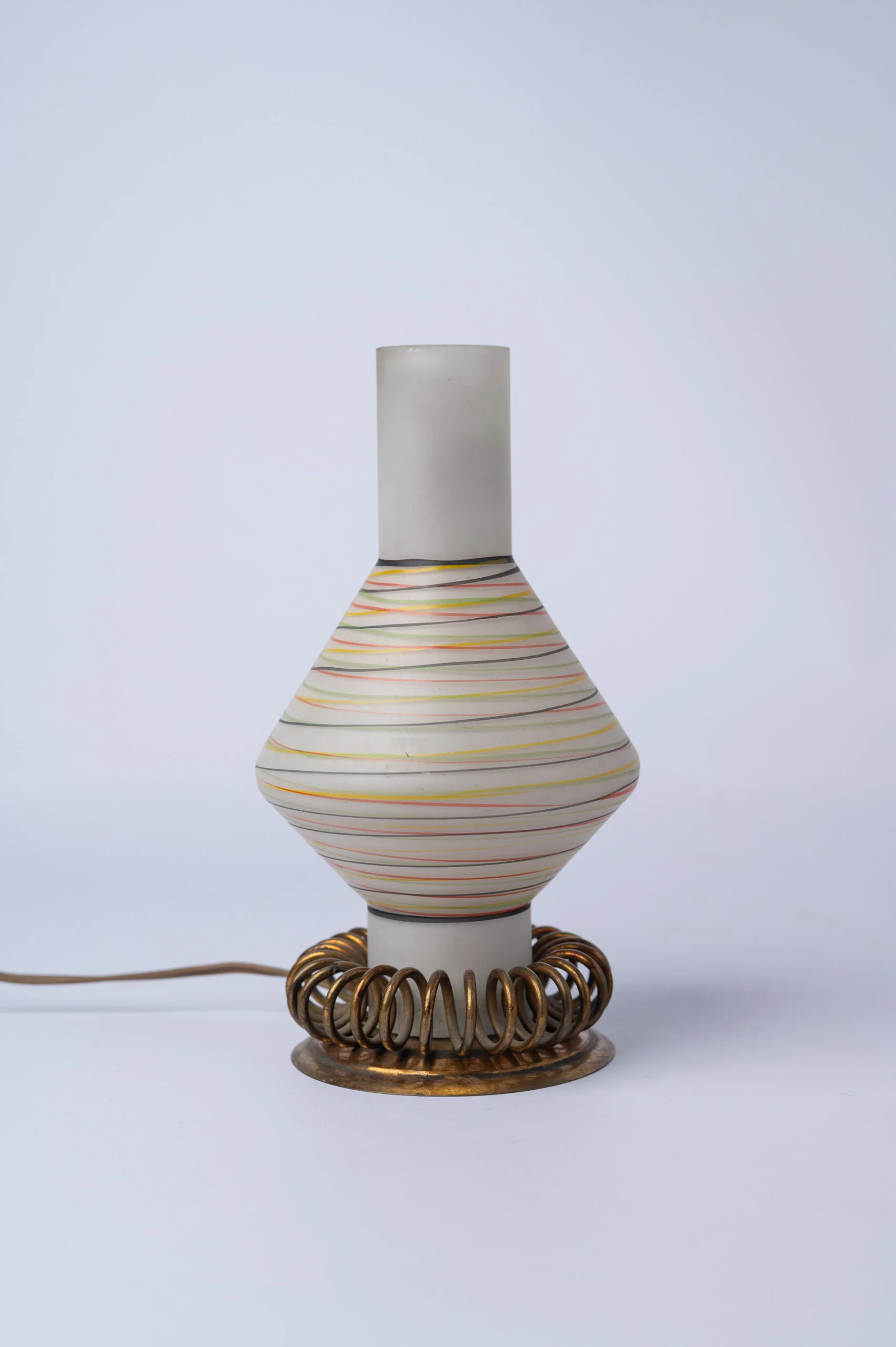 1950s small MCM atomic bedside lamp