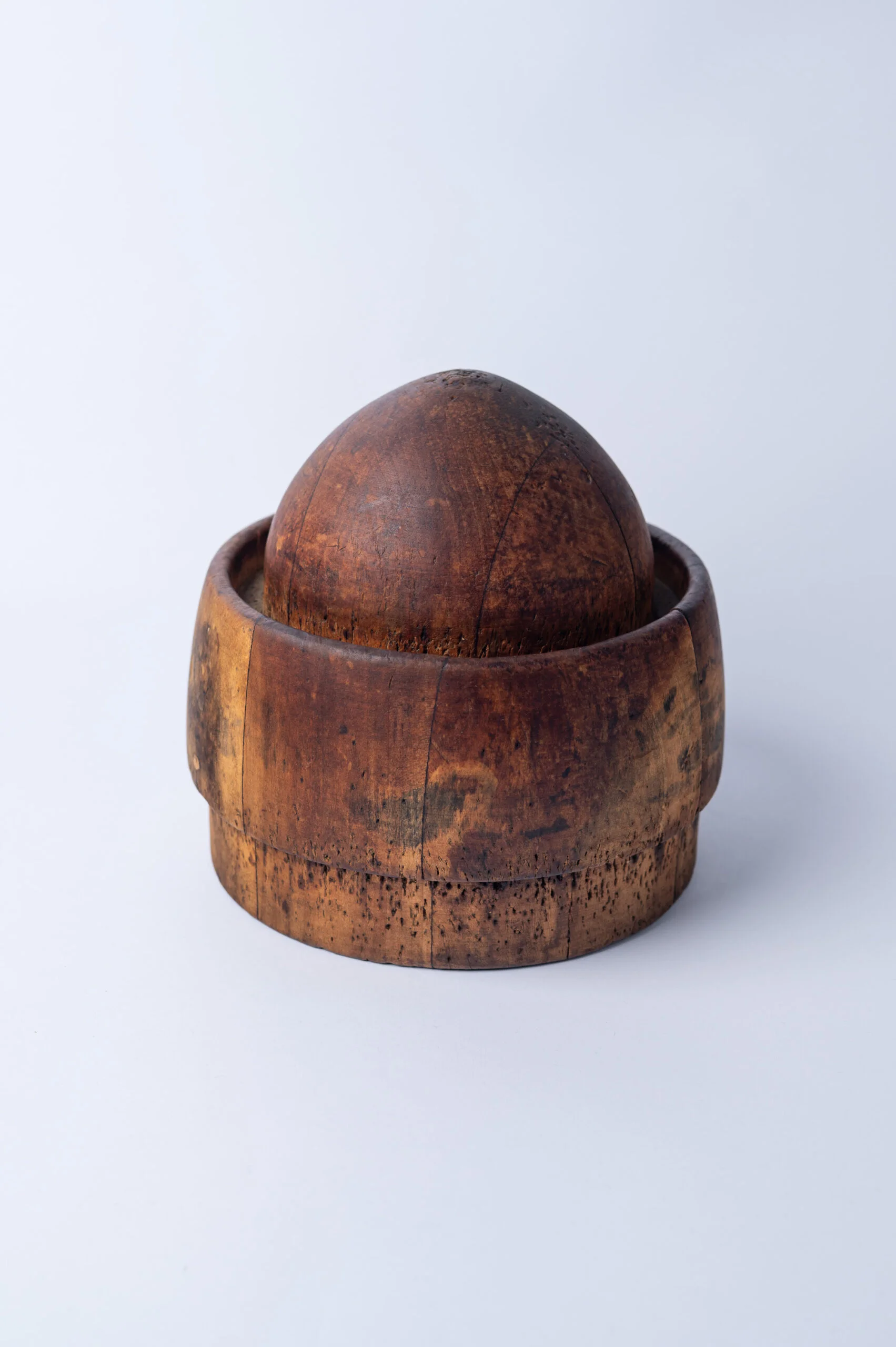 1920s antique wooden hat mold