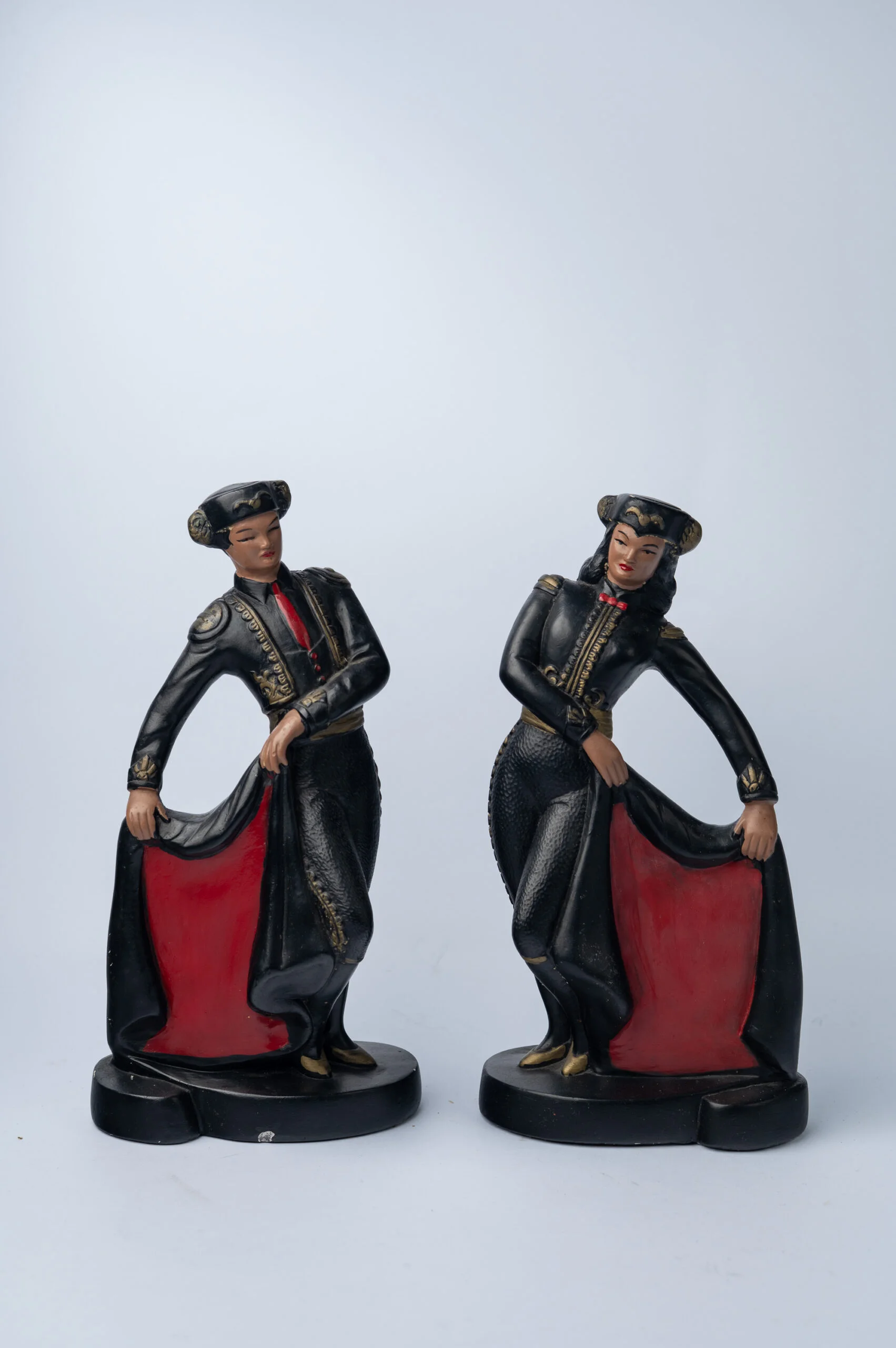1950s Spanish couple ceramic figures