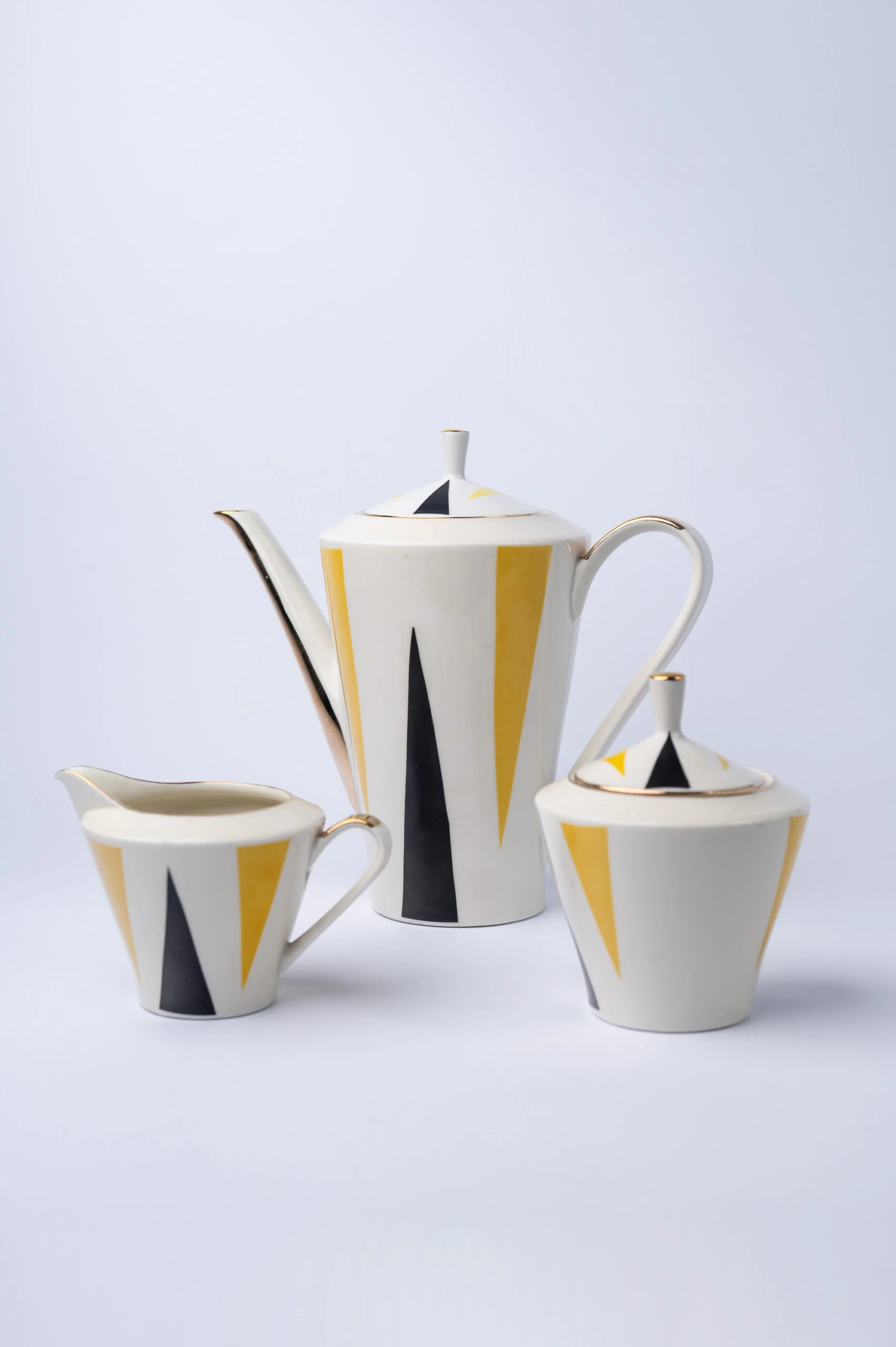 1960s ‘Schumann, Bavaria’ MCM atomic 3-piece tea set