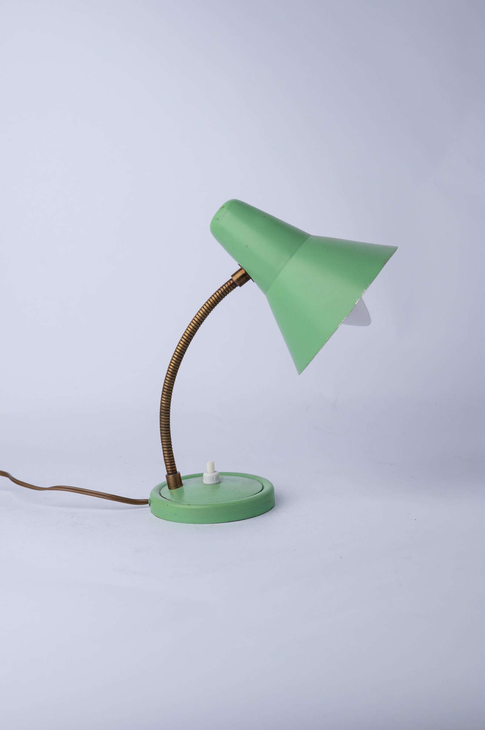 1950s ‘Soleil’ gooseneck bedside lamp