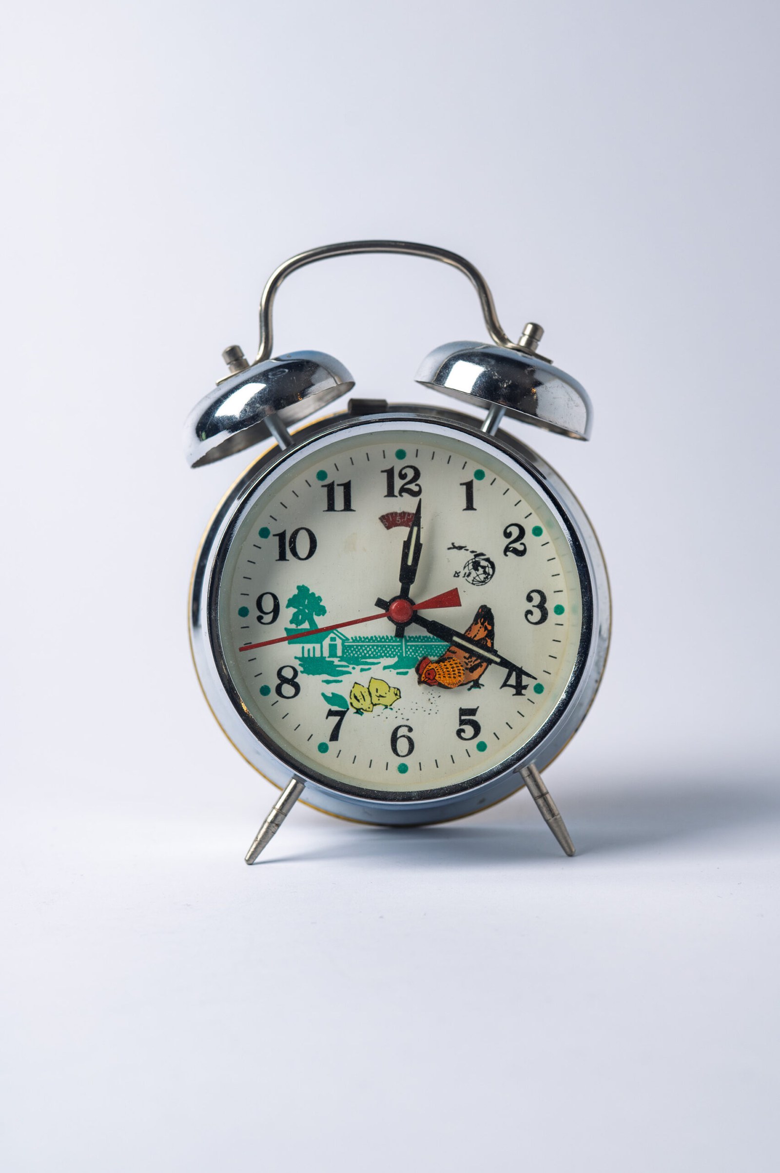1960s Mid-Century Modern hen table clock
