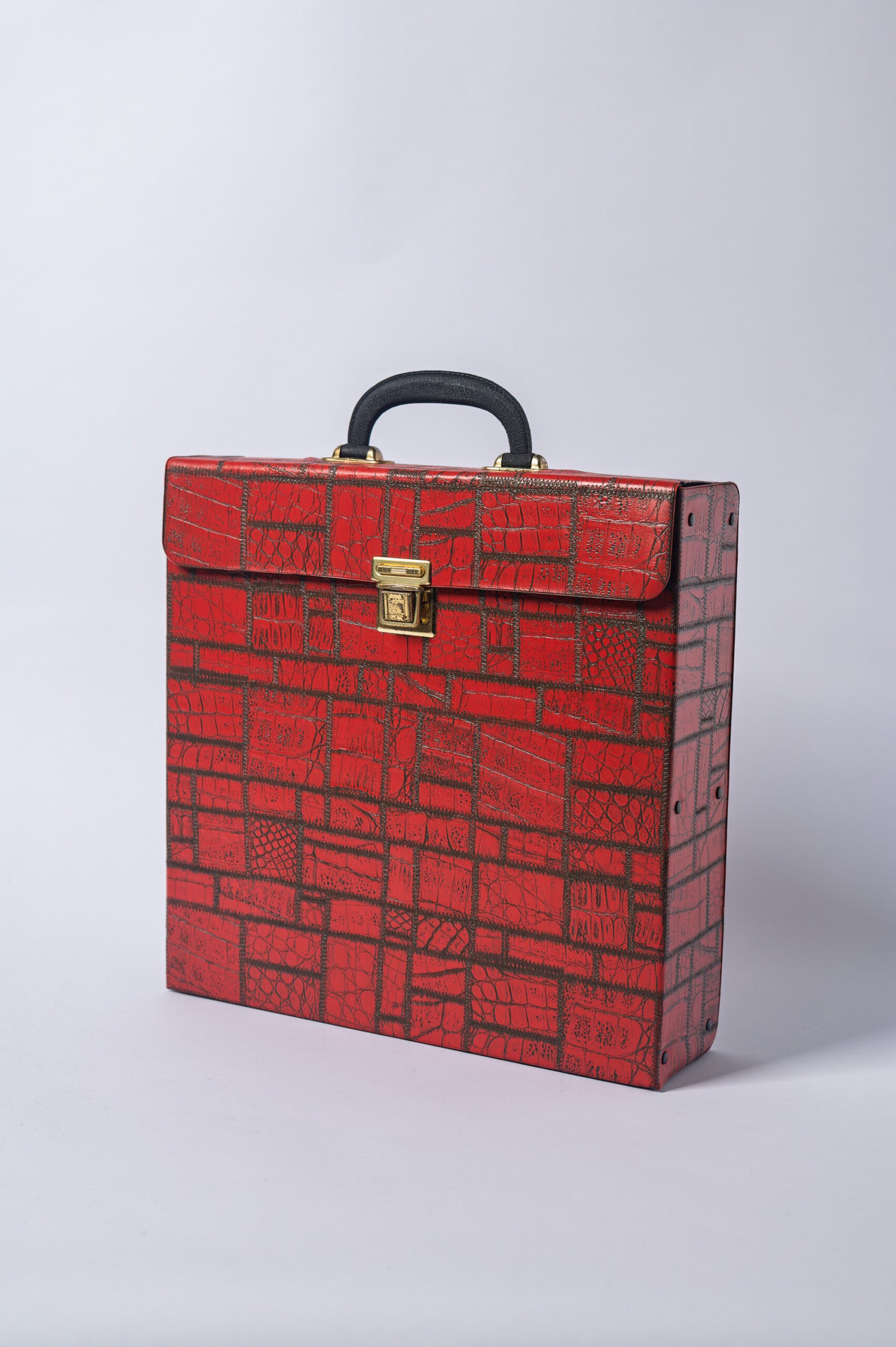 1960s Mid-Century Modern 33rpm record carrying case /storage box