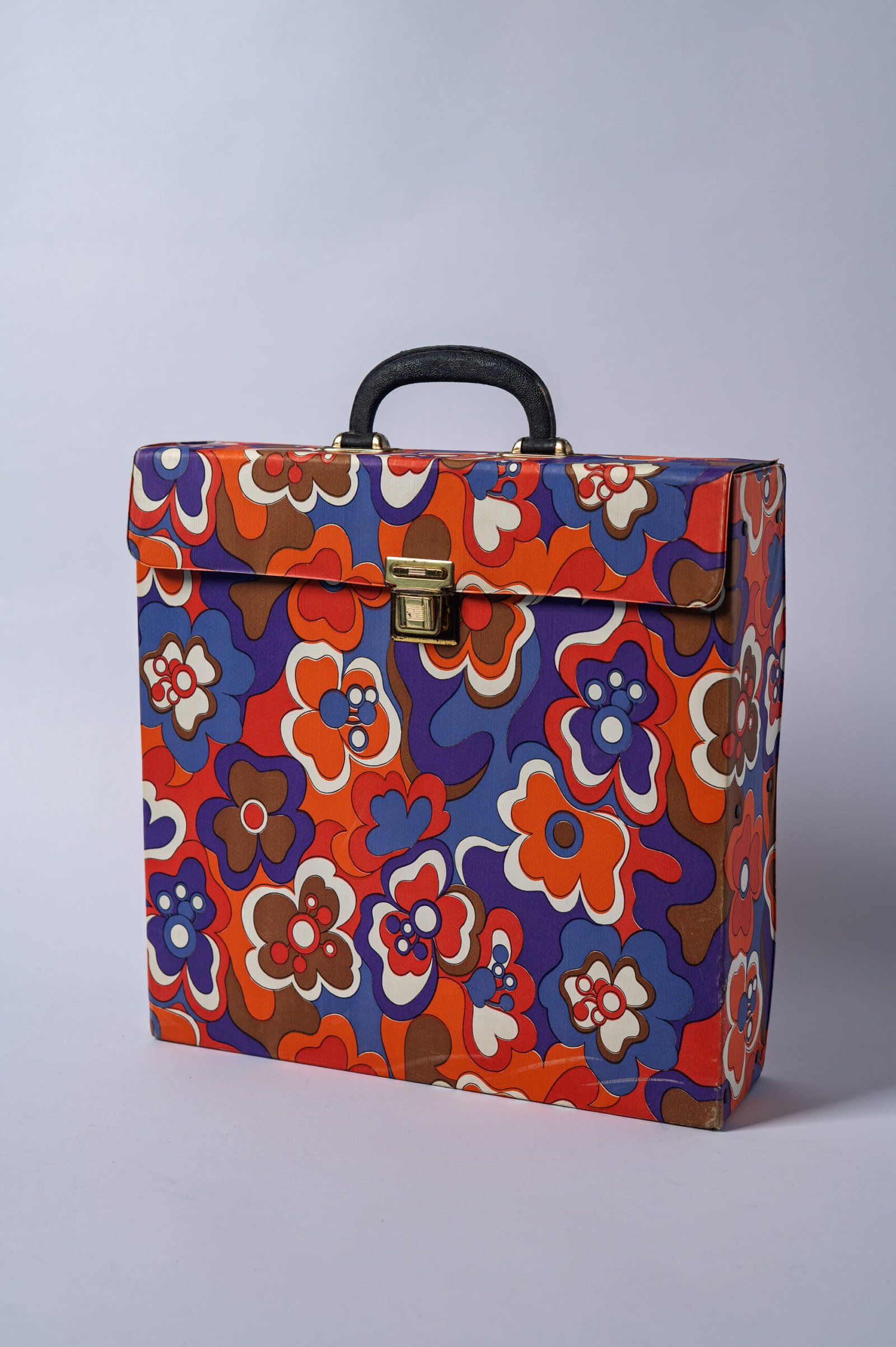 1960s ‘Psychedelic’ 33rpm record carrying case /storage box