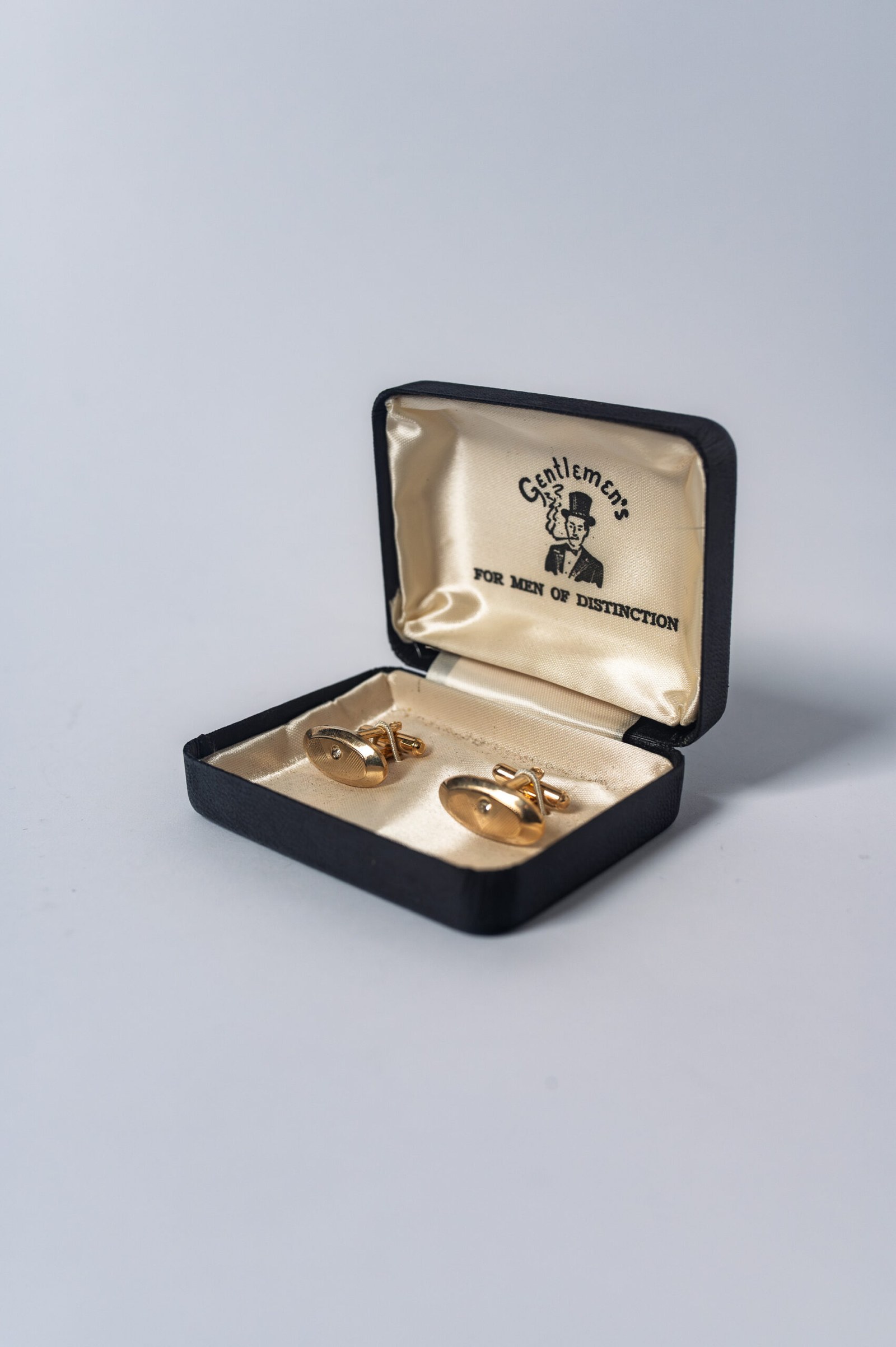 1960s ‘atomic’ Mid-Century Modern men’s cufflinks in original box