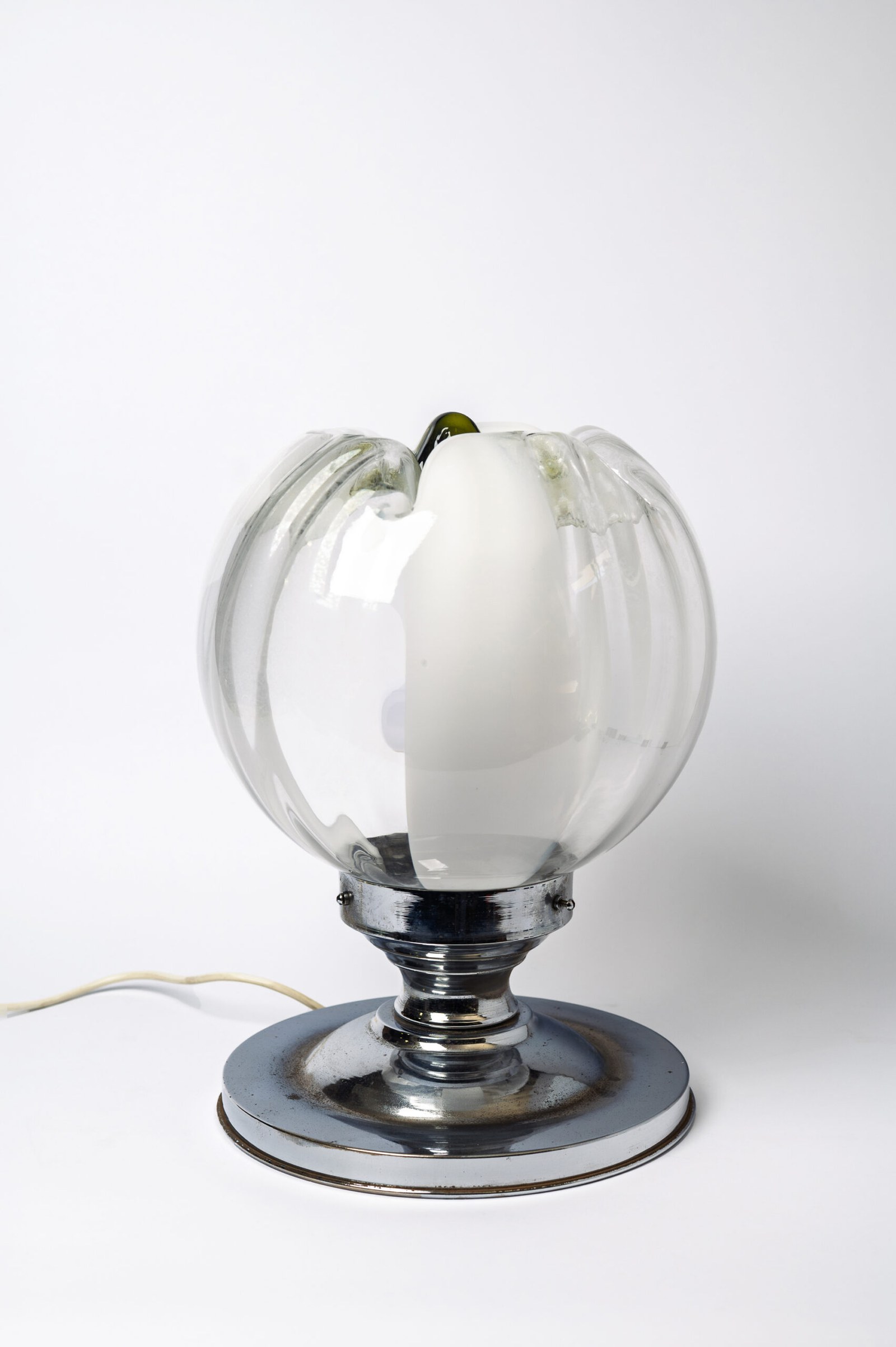 1970s space age ‘Jellyfish’ chrome & glass table lamp