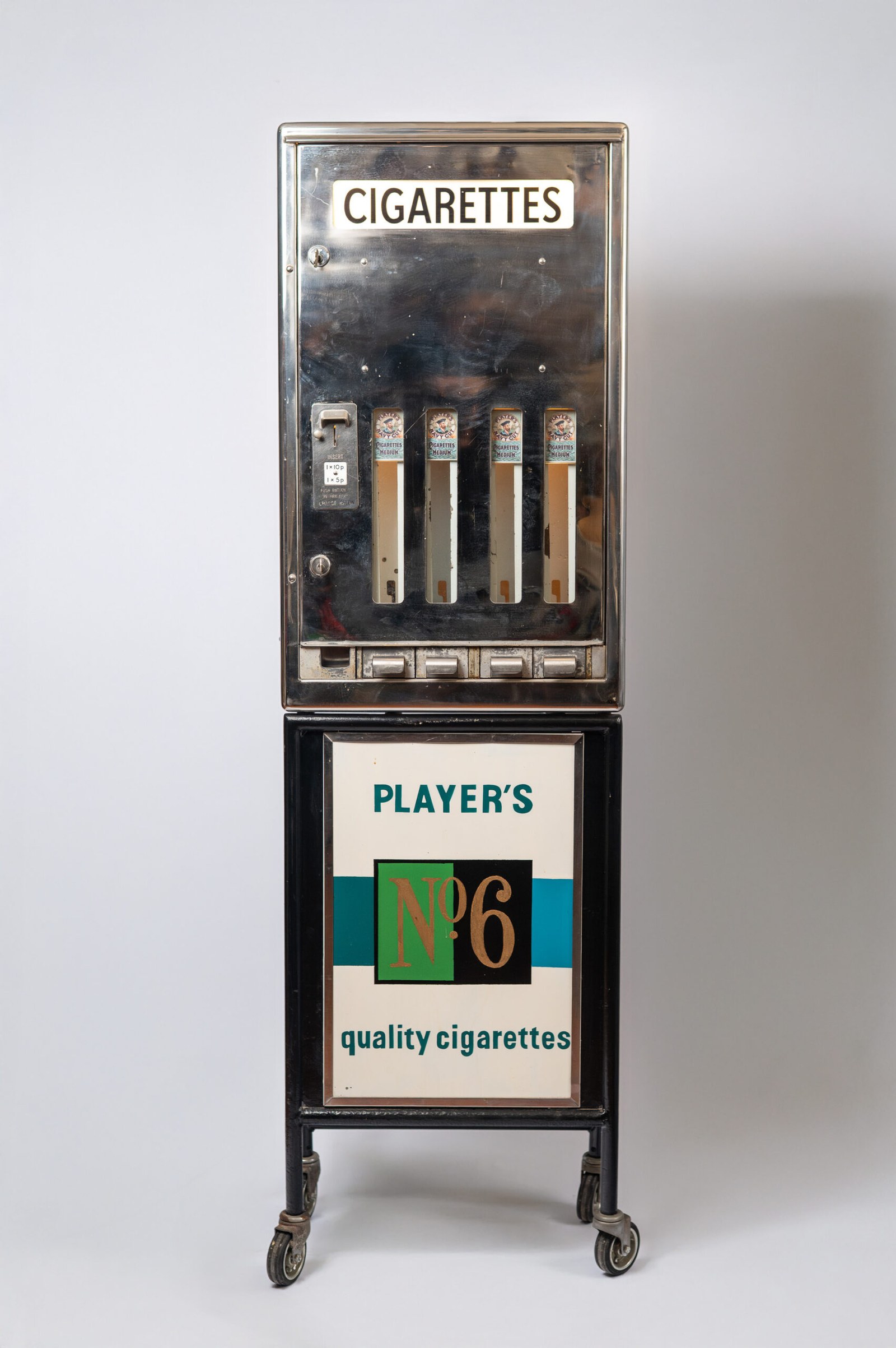 1950s MCM ‘Player’s’ coin-operated cigarette dispenser