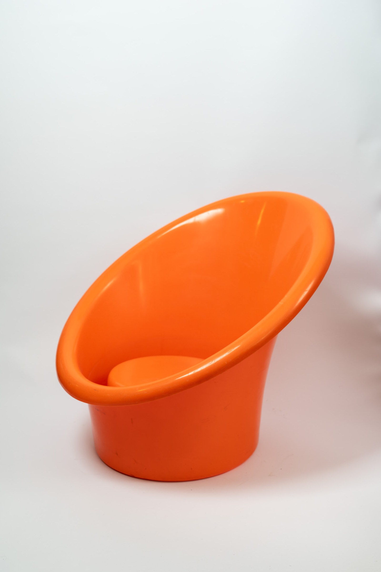 1974 ‘Skopa’ orange armchair designed by Ole Gjerløv-Knudsen & Torben Lind for IKEA
