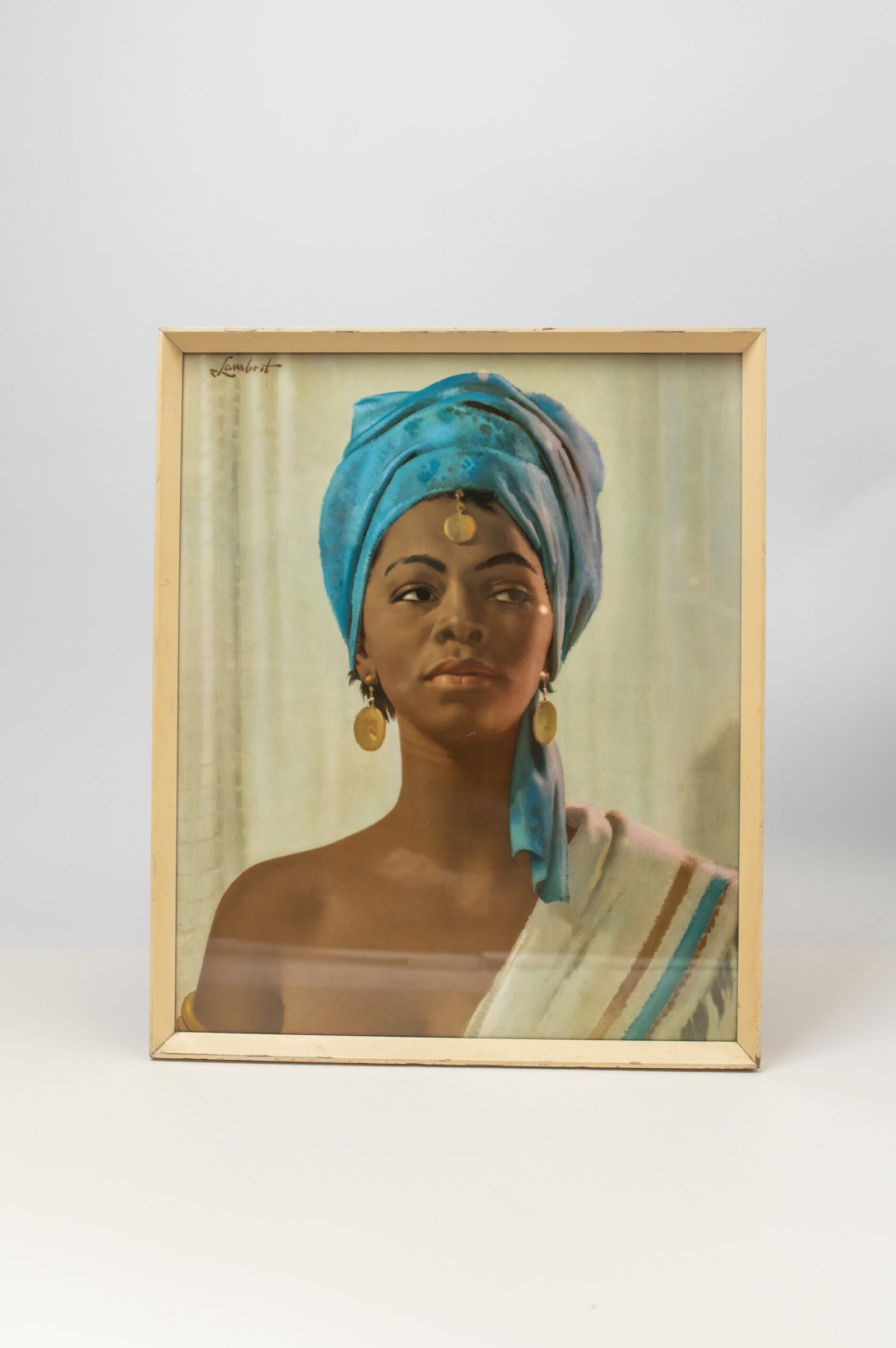 1960s MCM ‘The Blue Bandana’ by Walter Lambert framed print
