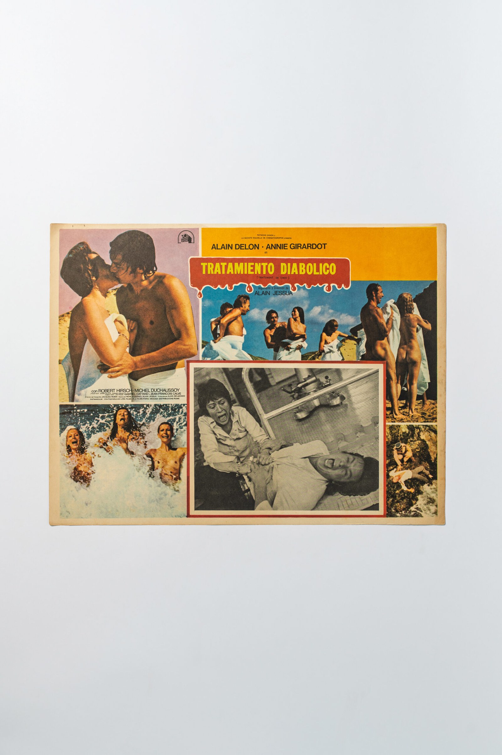 1973 ‘Shock Treatment’ thriller movie lobbie card (Alain Delon – Annie Girardot)