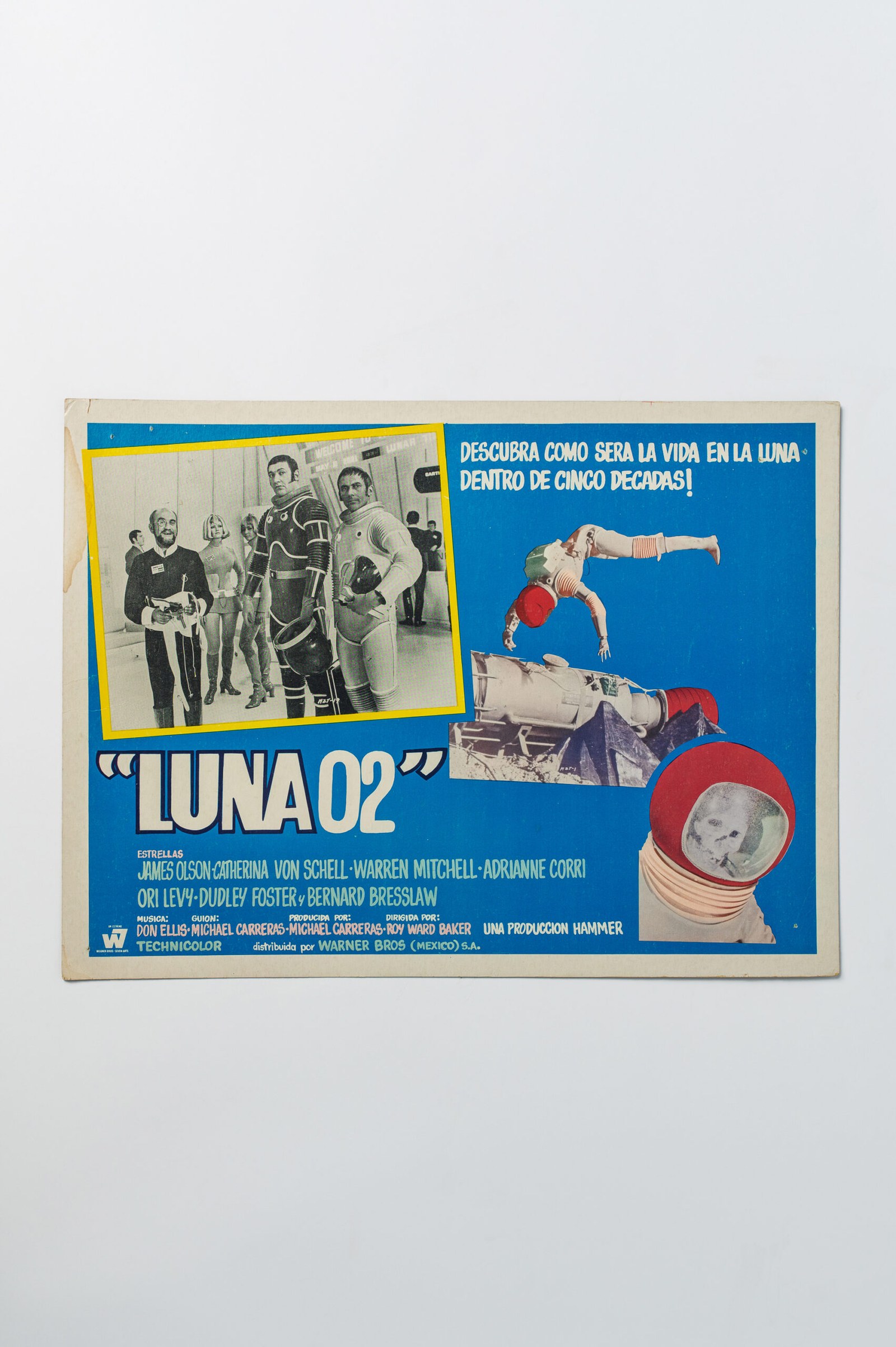 1969 space age ‘Moon Zero Two’ Sci-Fi movie lobby card