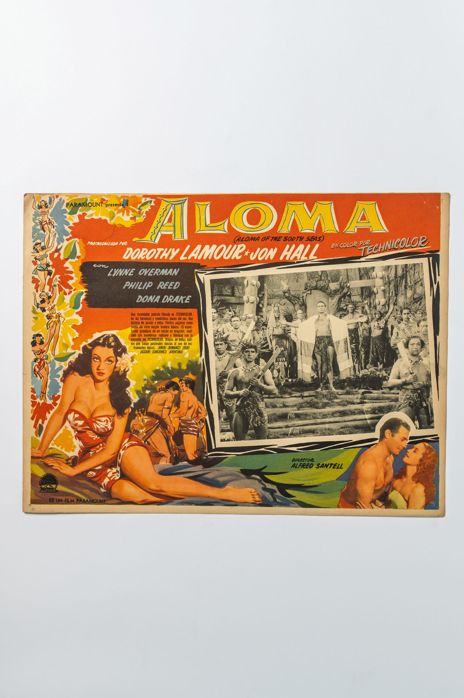1941 ‘Aloma of the South Seas’ drama movie lobby card