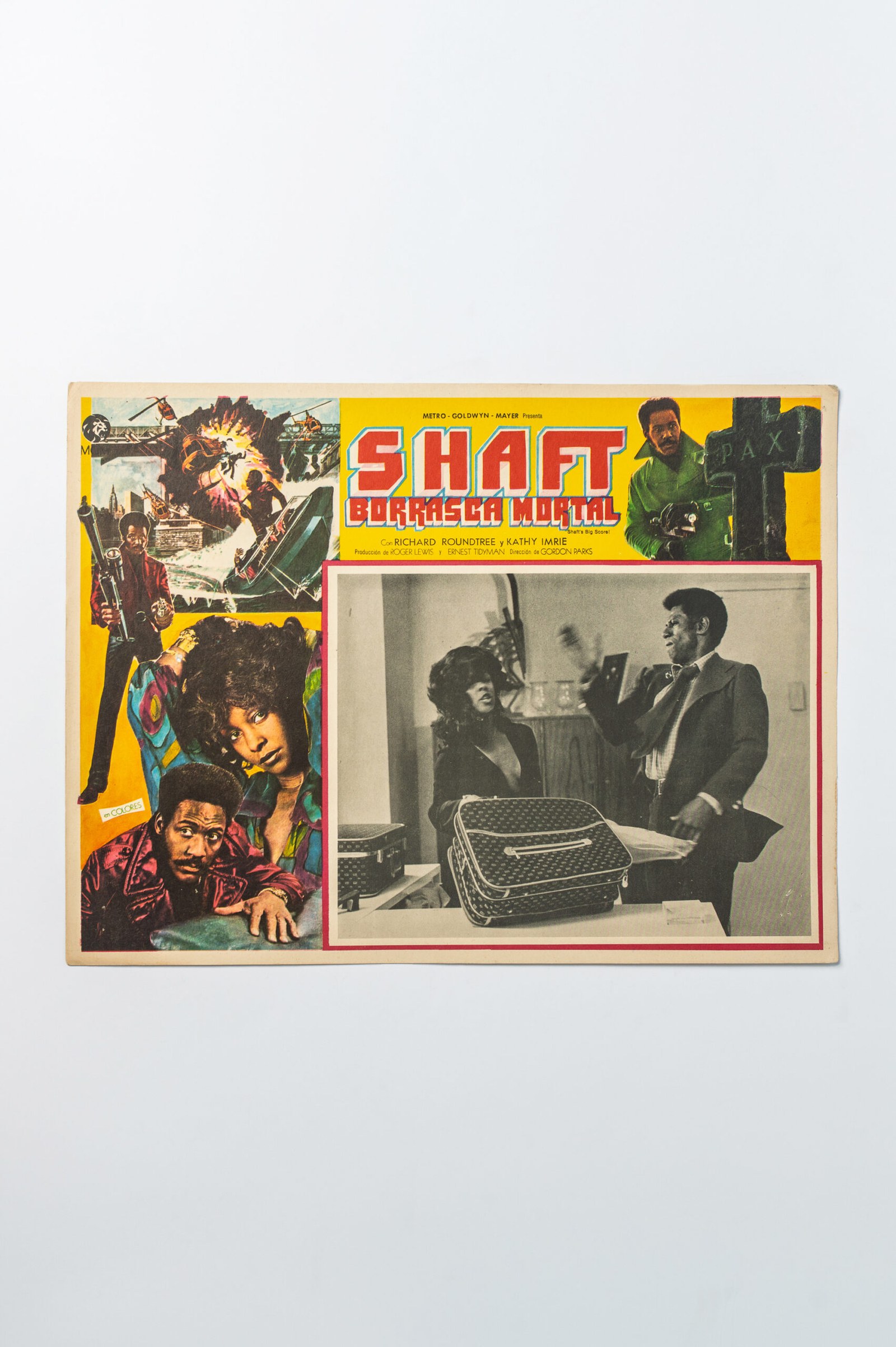 1972 ‘Shaft’s Big Score’ blaxpoitation cult movie lobby card